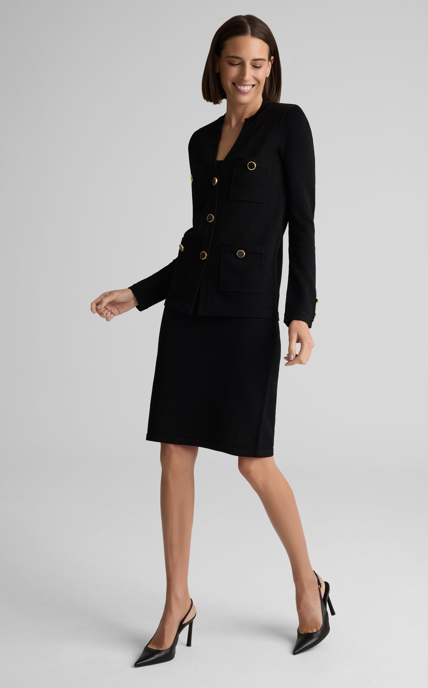 Santiago Knit Button Jacket