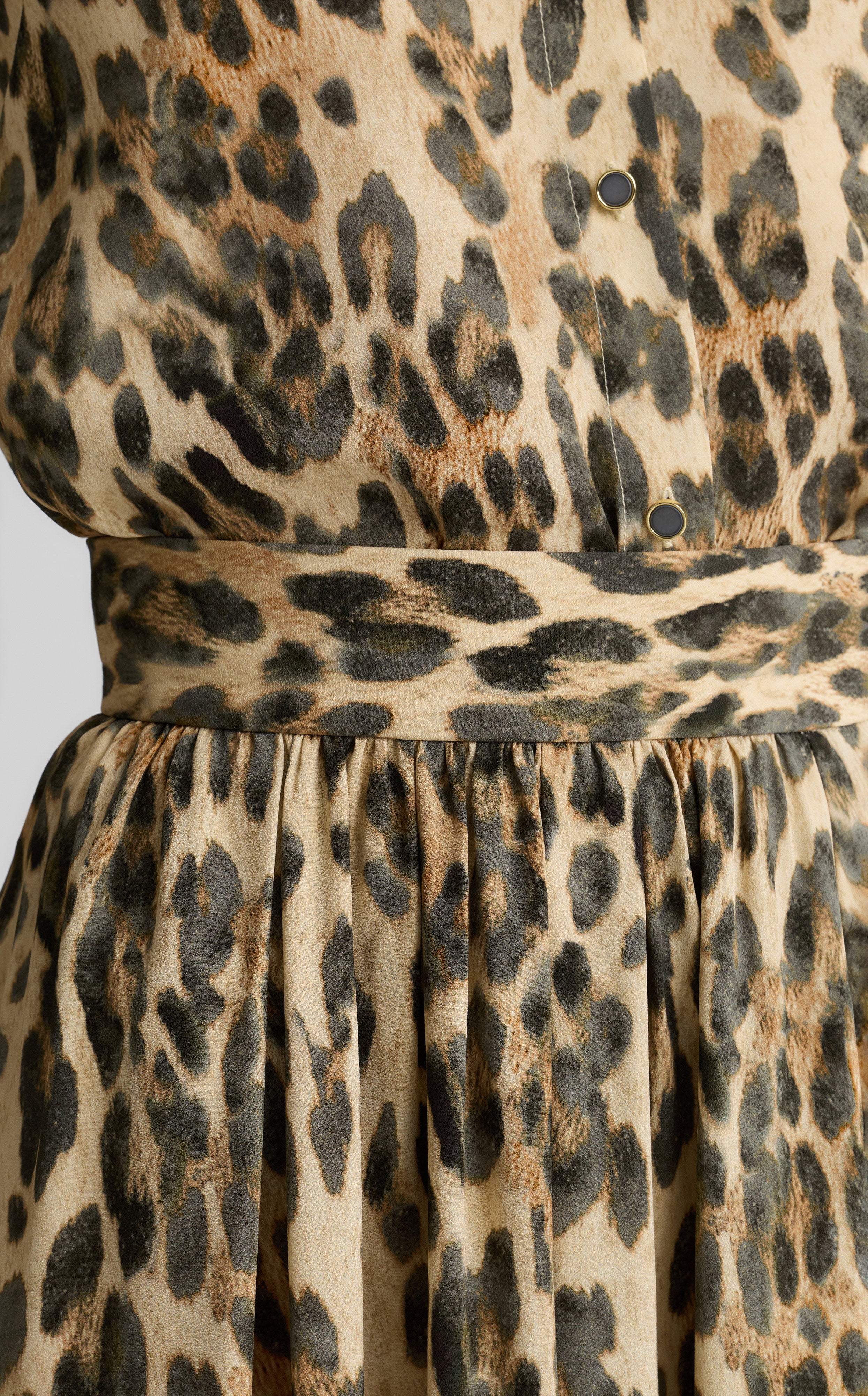 Bethany Skirt In Leopard Print Georgette – St. John Knits