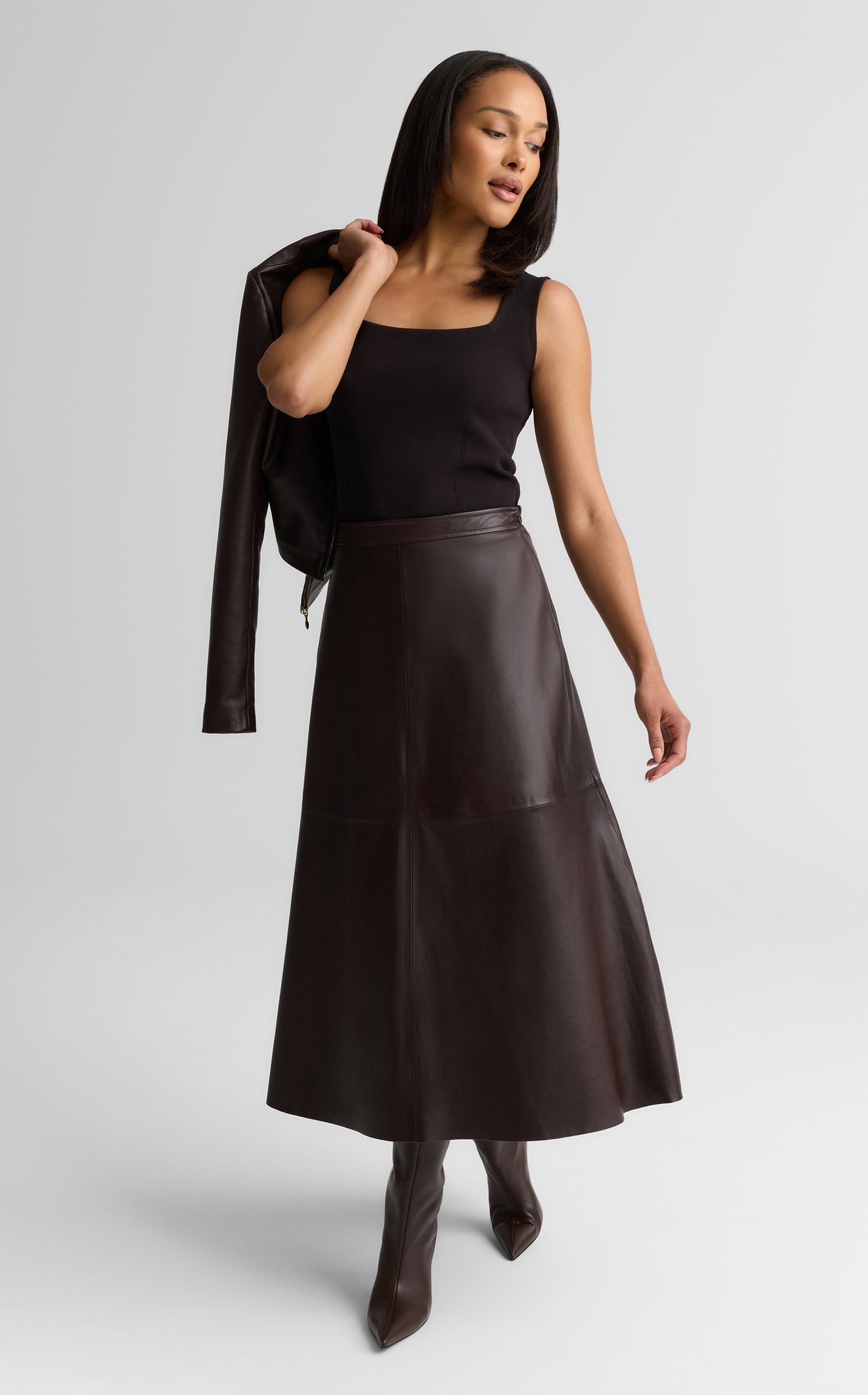 Rowan Skirt In Nappa Leather