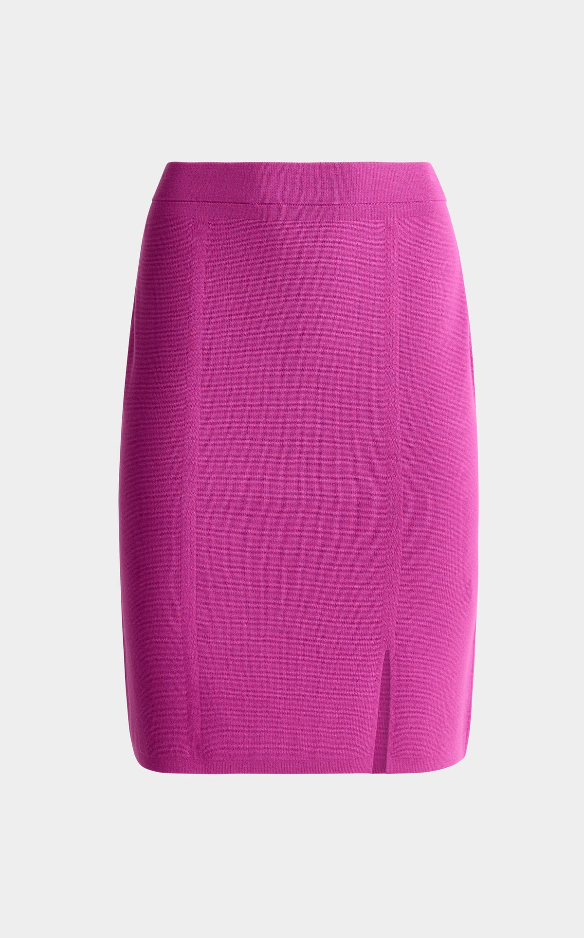Knit Pull-On Skirt with Slit