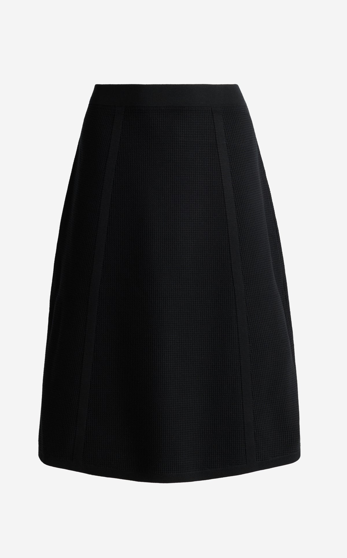 Piqué Knit A-Line Skirt