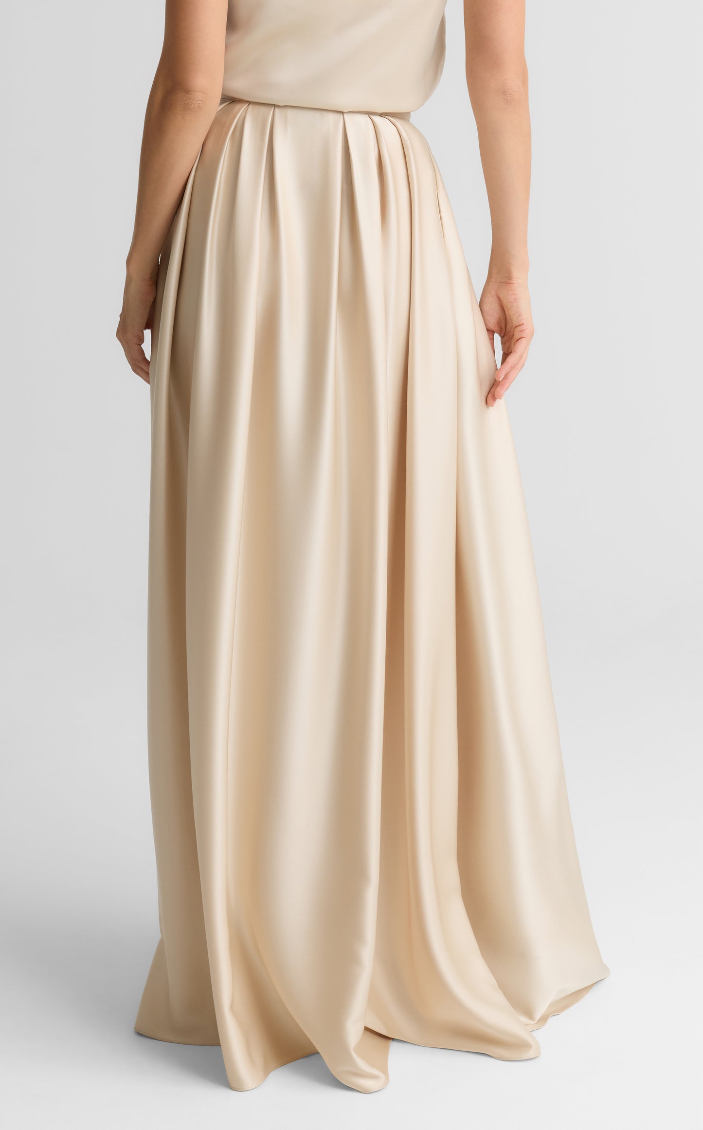 Bethany Skirt In Liquid Satin