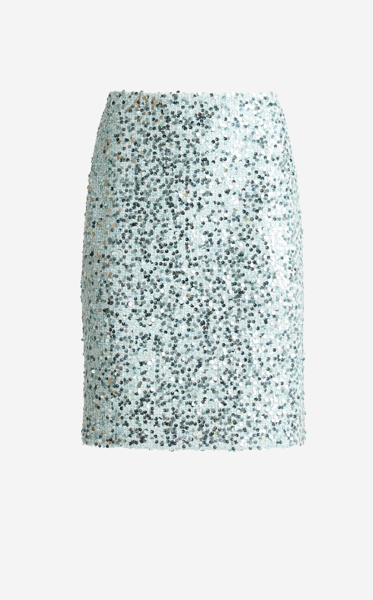 Sequin Stretch Tweed Skirt