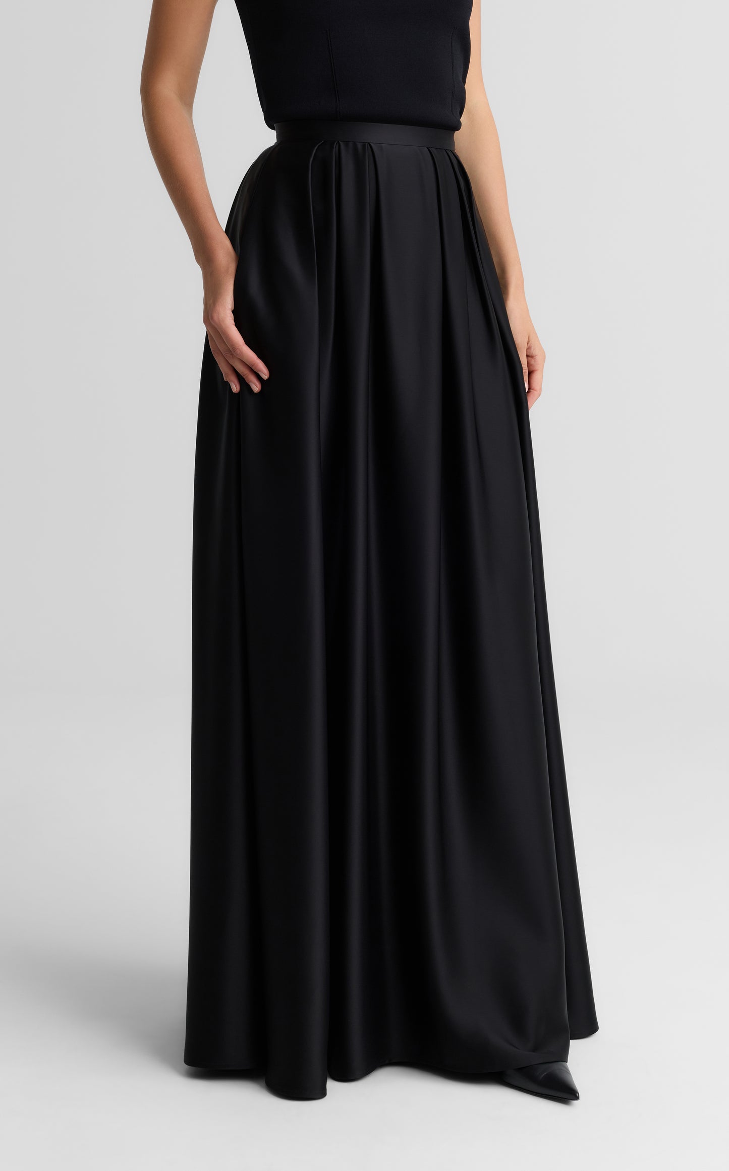 Bethany Skirt In Liquid Satin