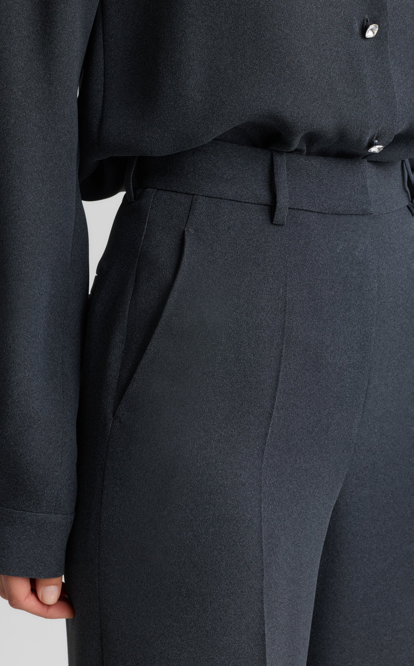 Maddie Pant In Heathered Crepe