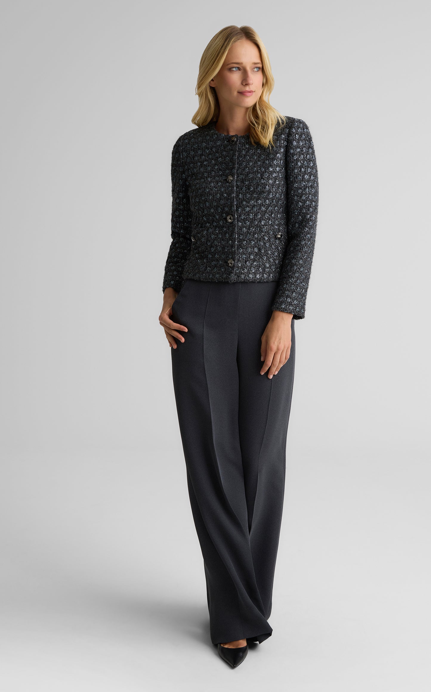Maddie Pant In Heathered Crepe