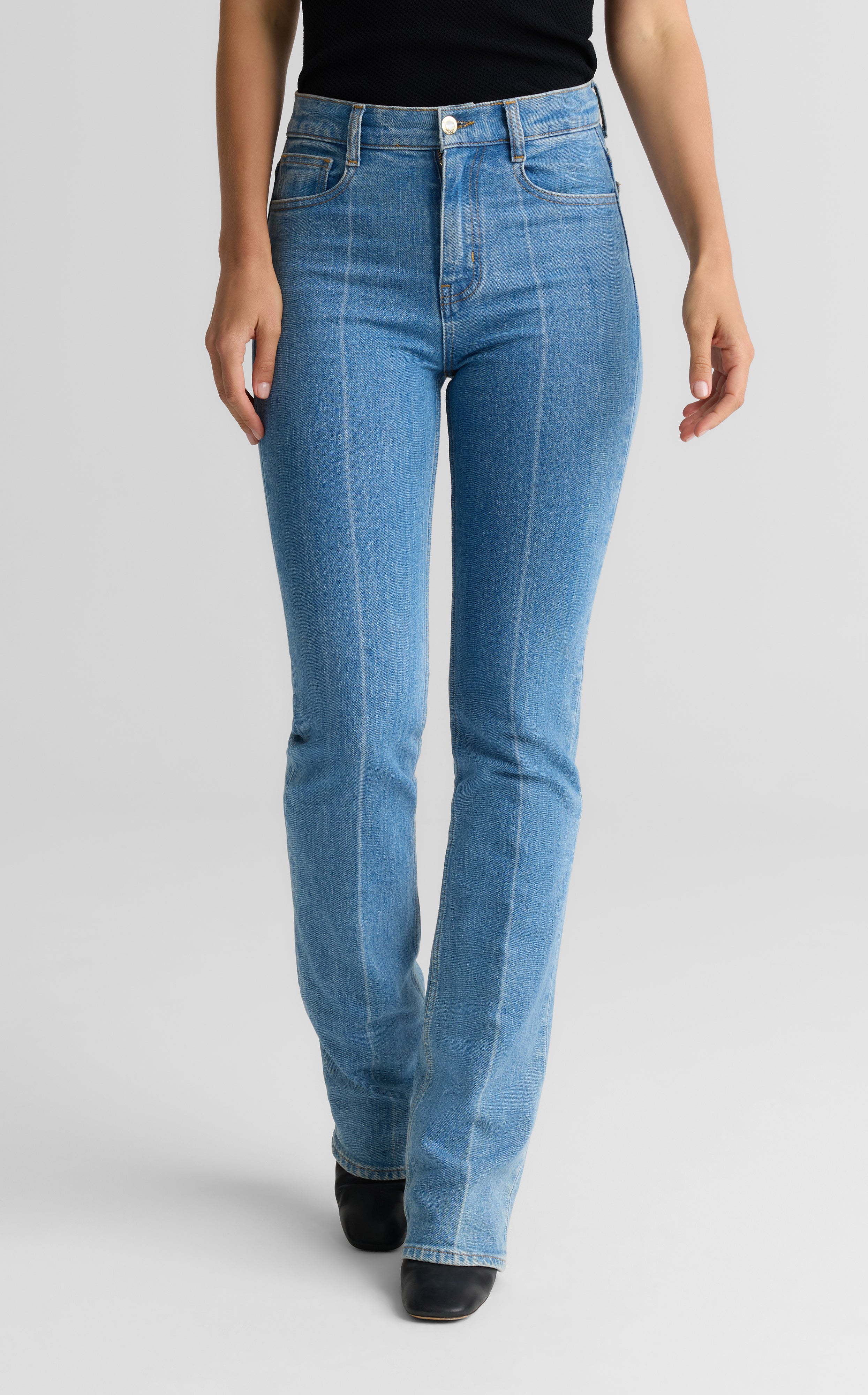 Charlotte Pant In Stretch Denim | St. John Knits