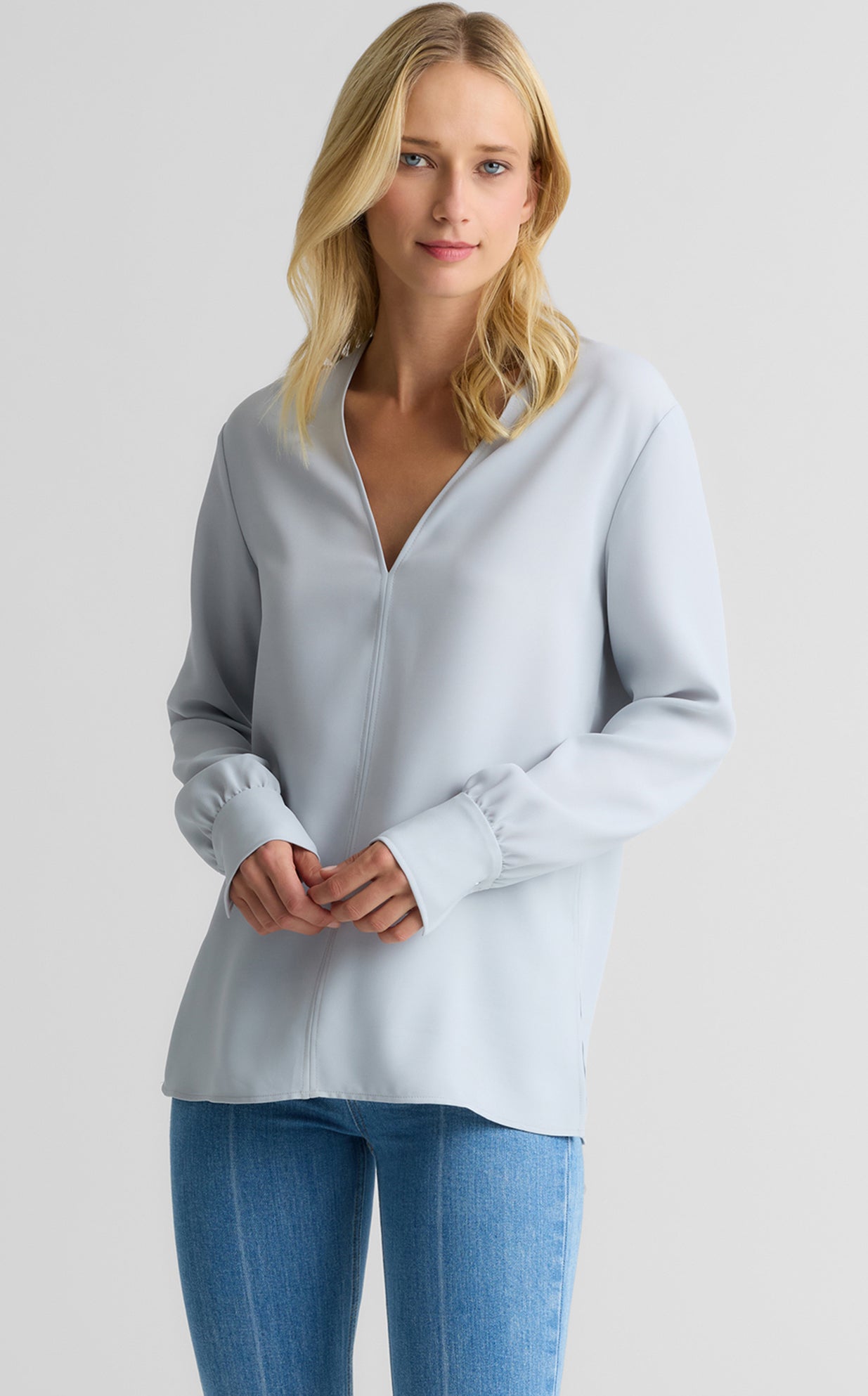 Yara Blouse In Lightweight Twill