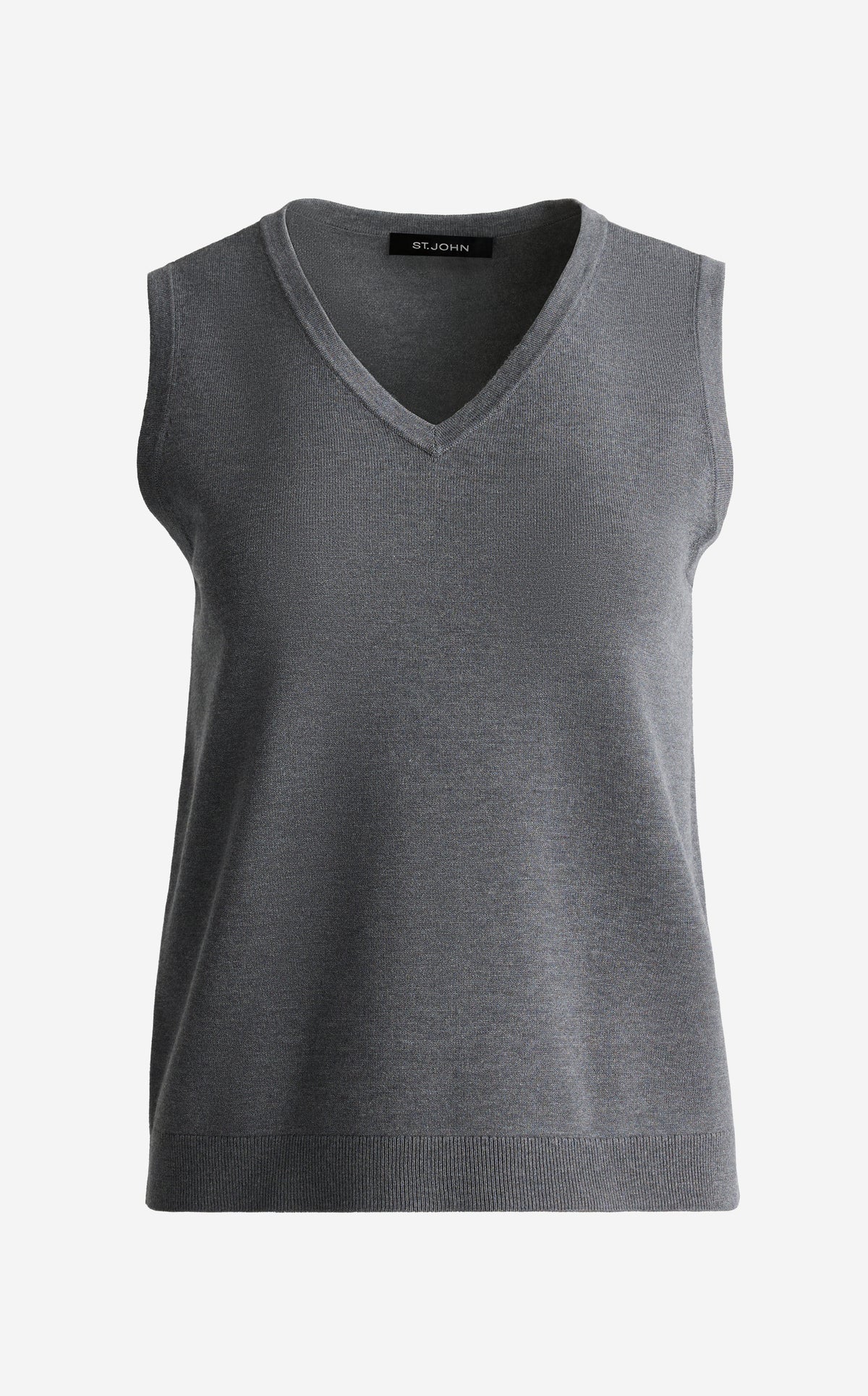 Lightweight V-Neck Knit Shell