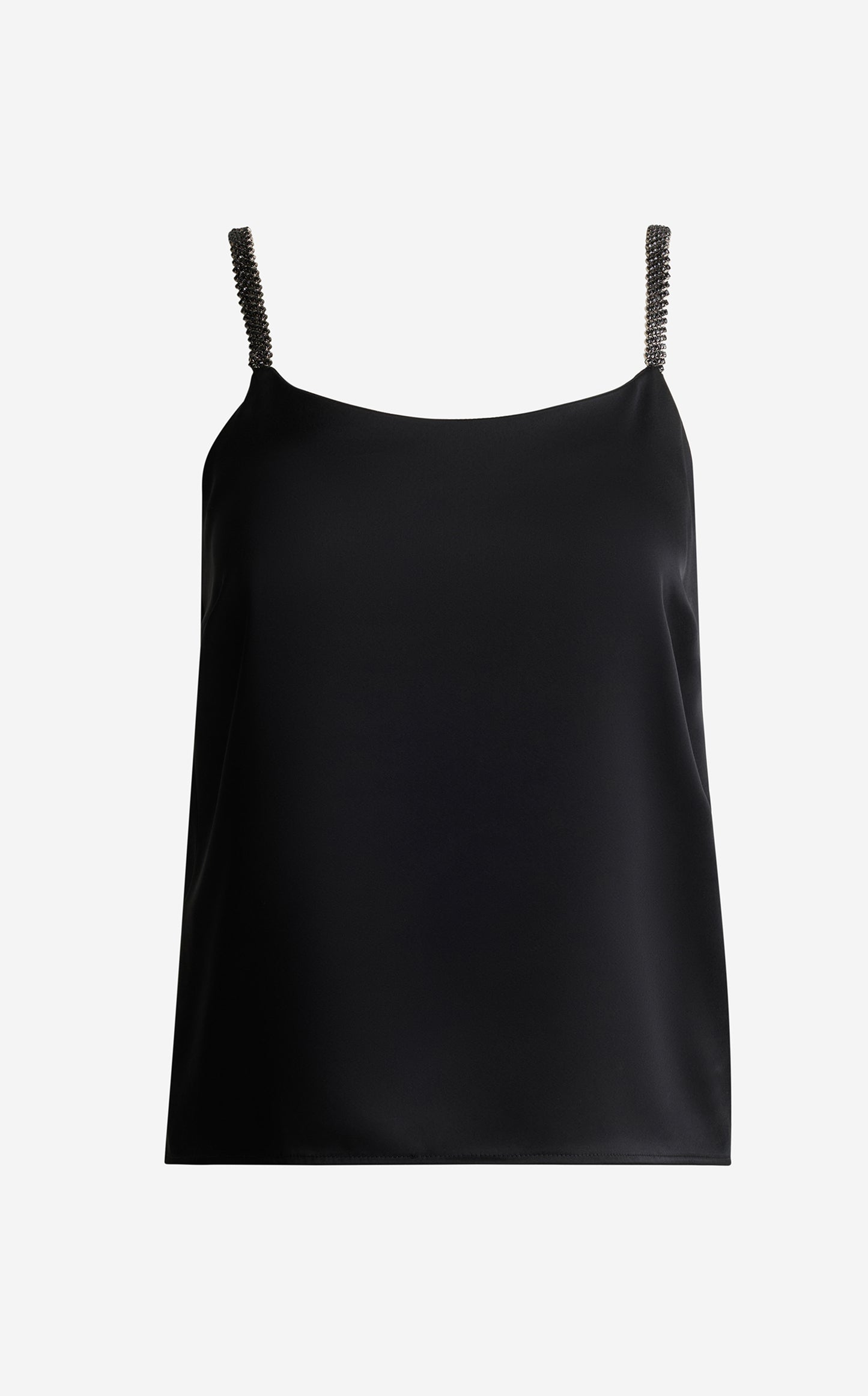 Alice Cami In Liquid Satin With Rhinestone Straps