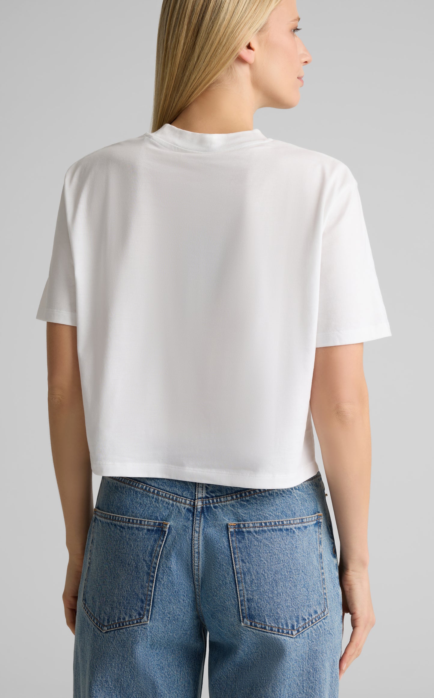 Short Sleeve Jersey Cropped Top