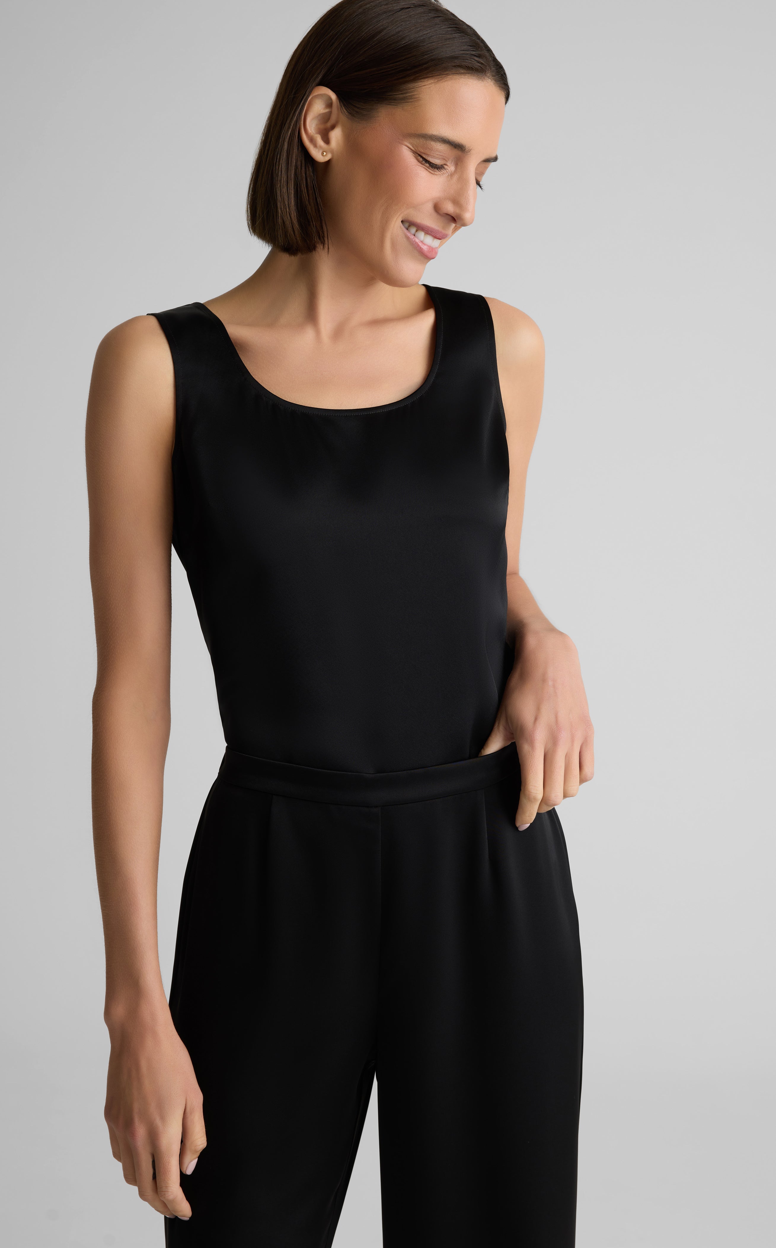 Liquid Satin Shell | St. John Knits