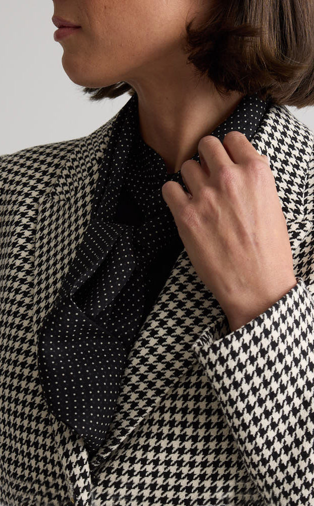 Bridget Scarf In Petite Dot Printed Silk