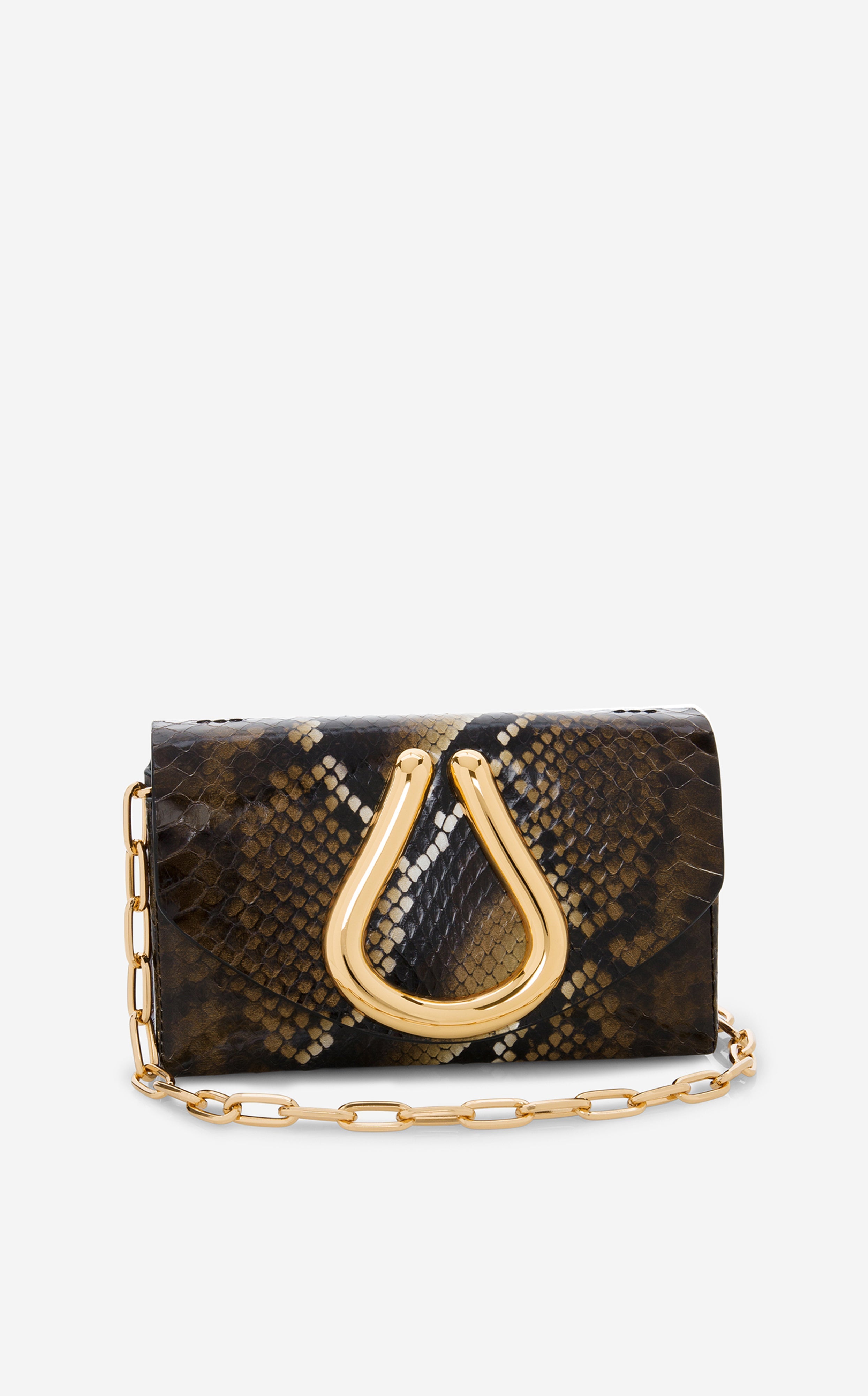 kmrii 本革 Serpent Ring Leather Handbag RINGBAG-chocolate-