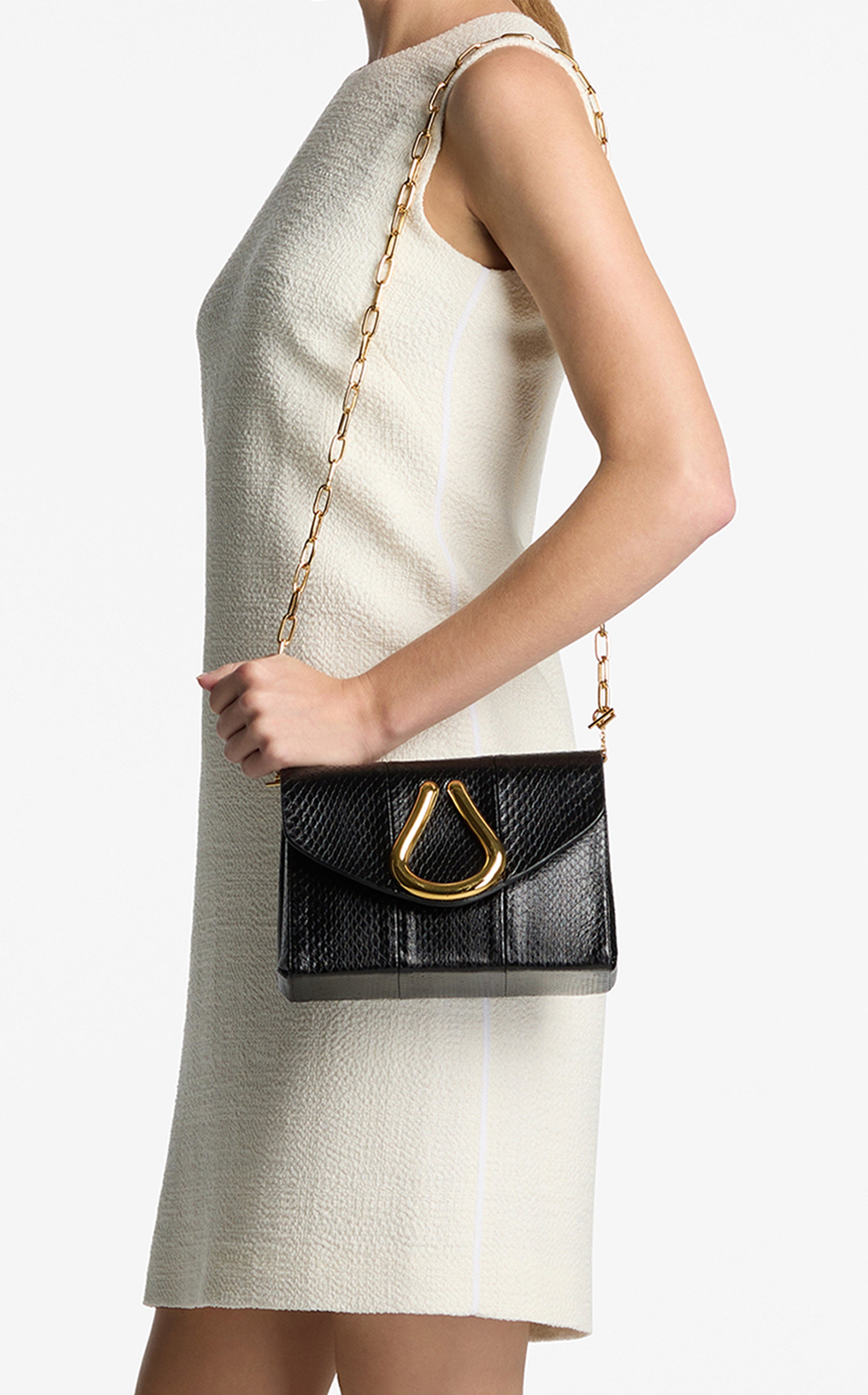 ★NOTHING WRITTEN★ Lizard post mini bag (Slate ivory) 2c1818b43bea6858f4700562a7c9bc