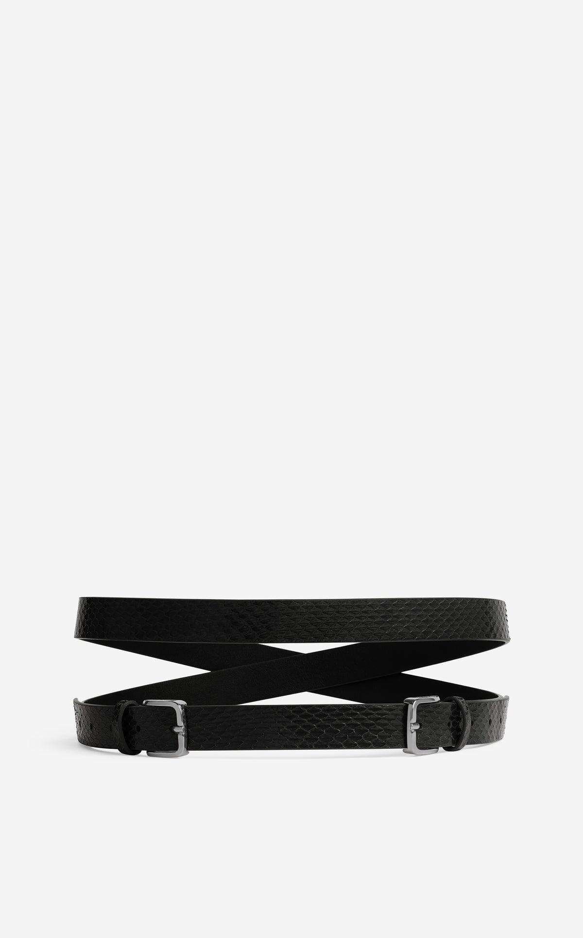 Maiyet Wide Belt Double Buckled Adjustable Italy MoYoTo Womens Retro Carved Double Buckle Elastic Belts  main image 3