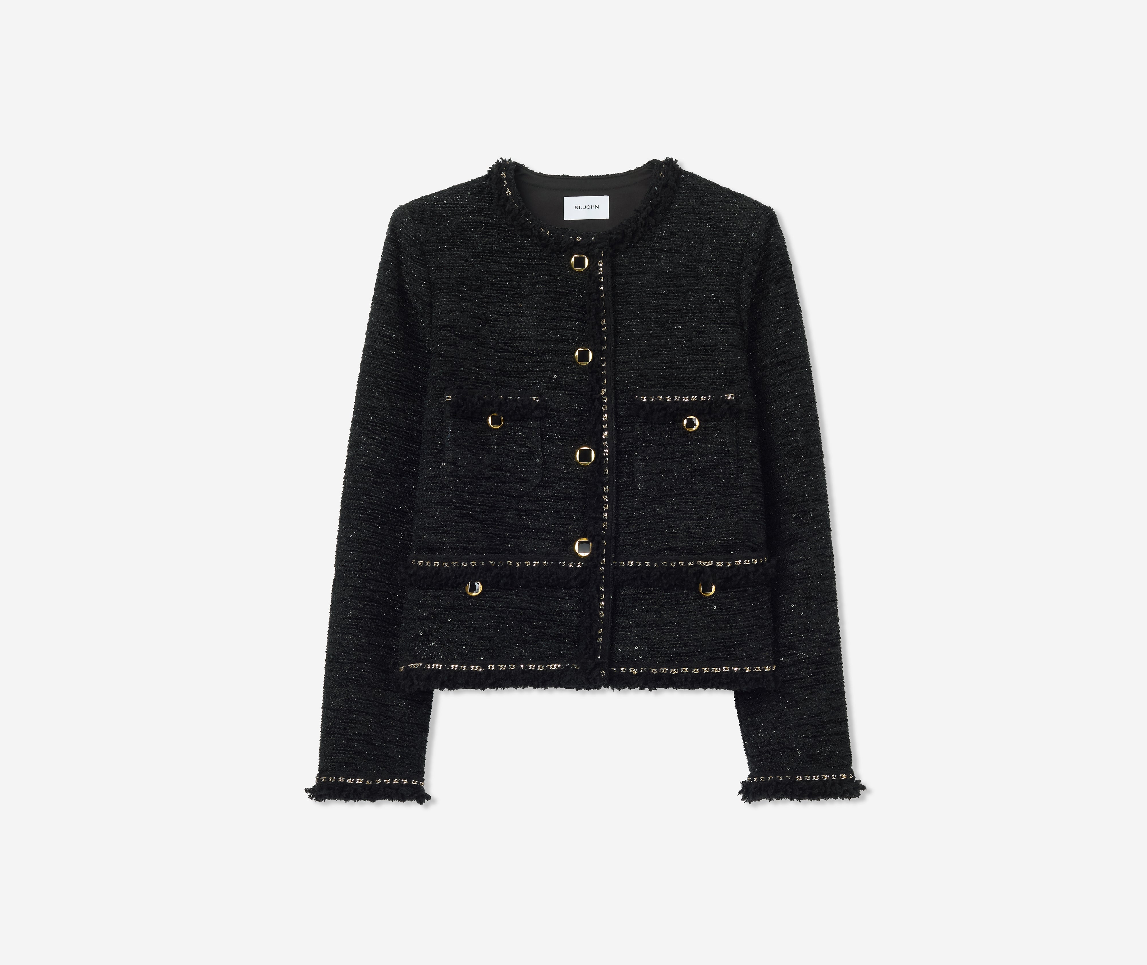 Sequin Chenille Jacket – St. John Knits
