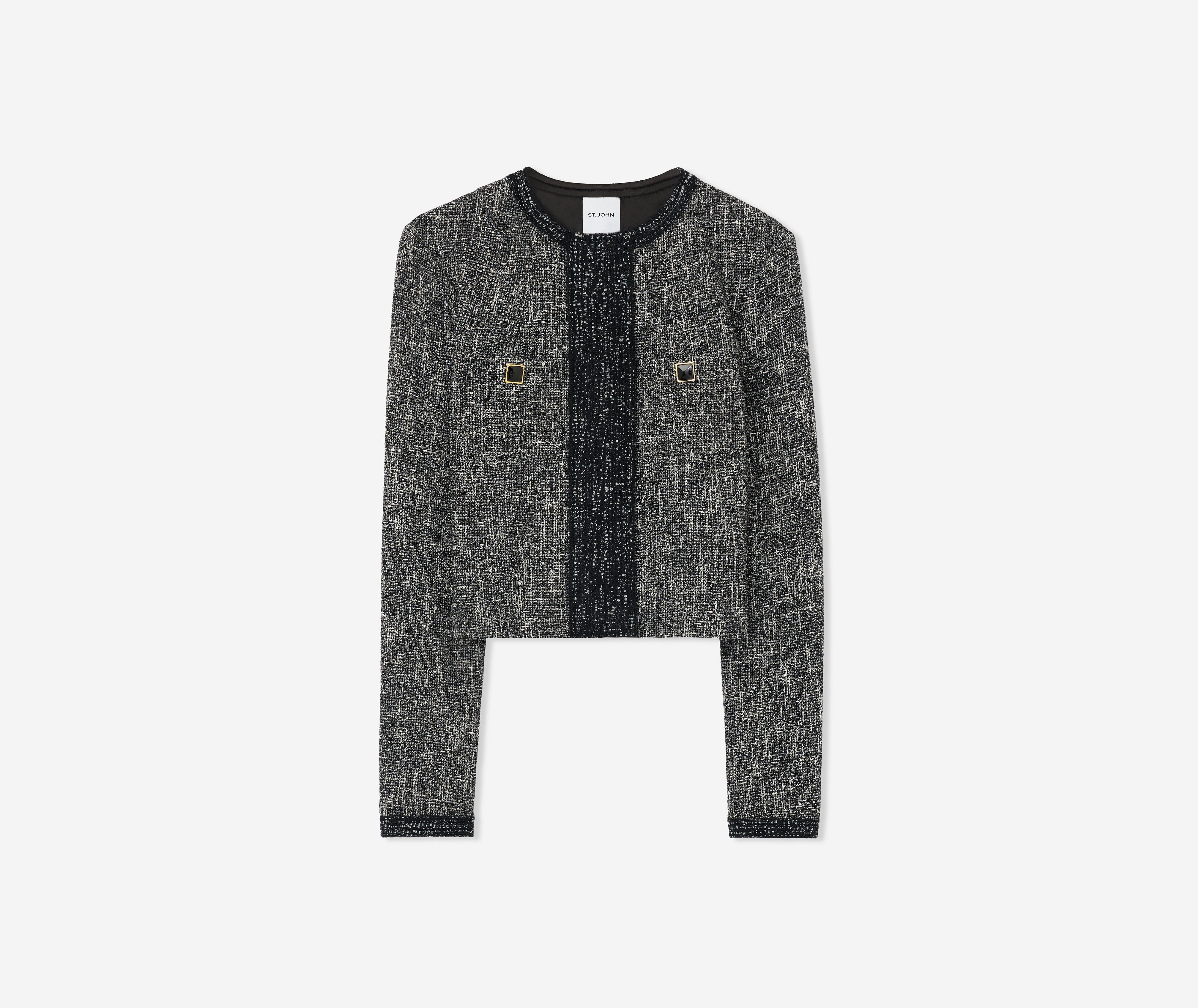 Italian Tweed Knit Jacket – St. John Knits