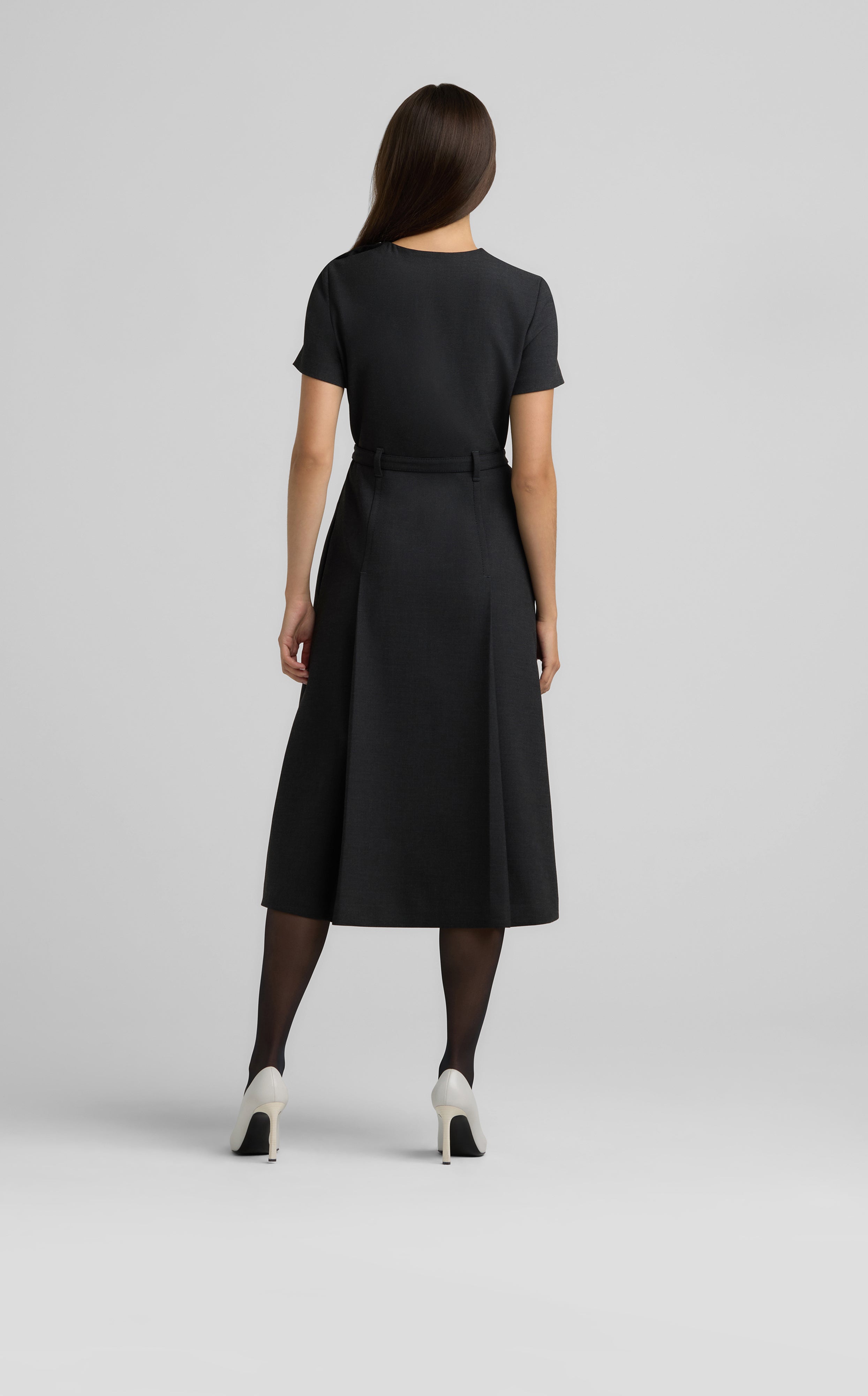 Luxe Ponte Short Sleeve Dress – St. John Knits