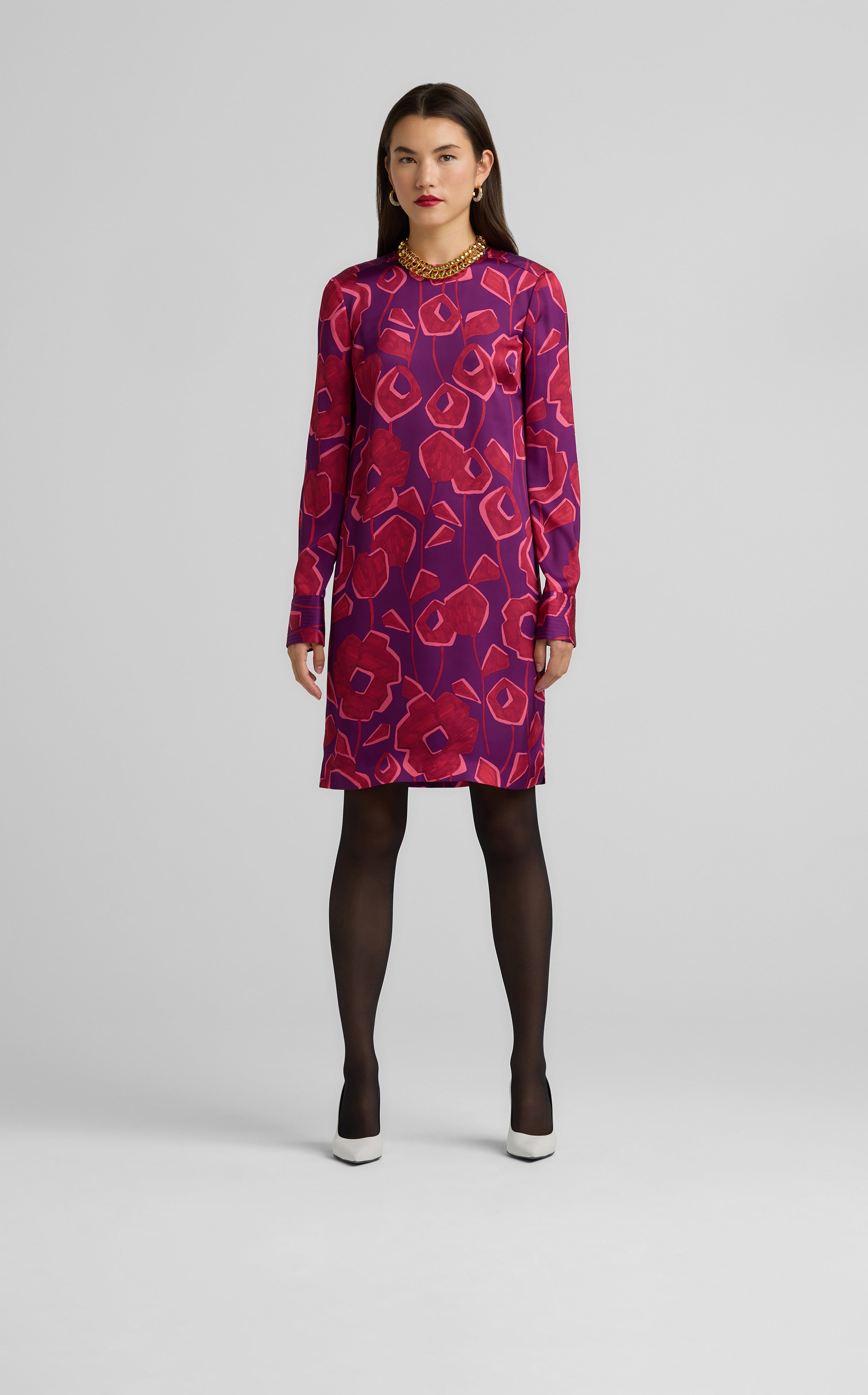Cubist Floral Print Dress 2