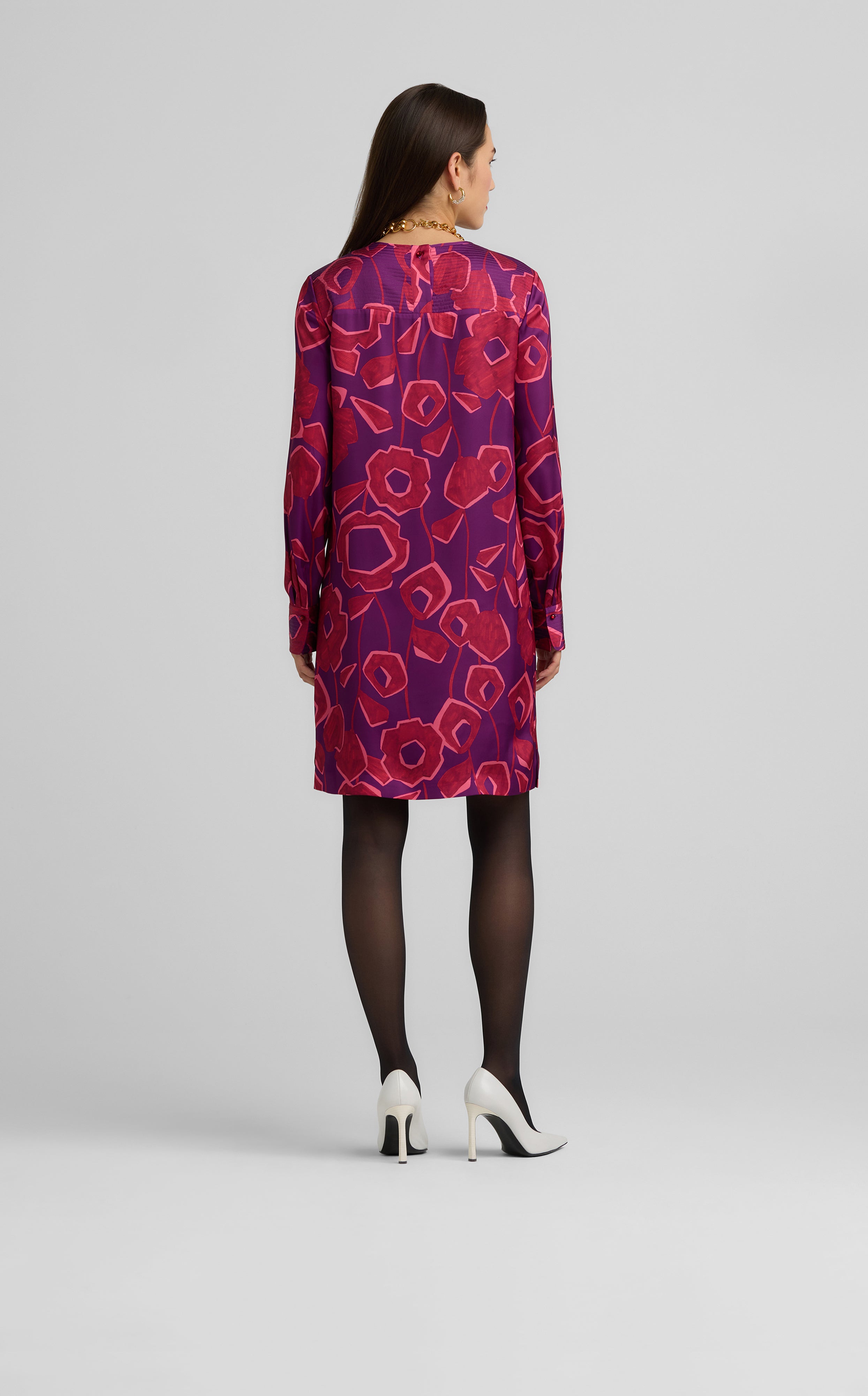 Cubist Floral Print Dress – St. John Knits