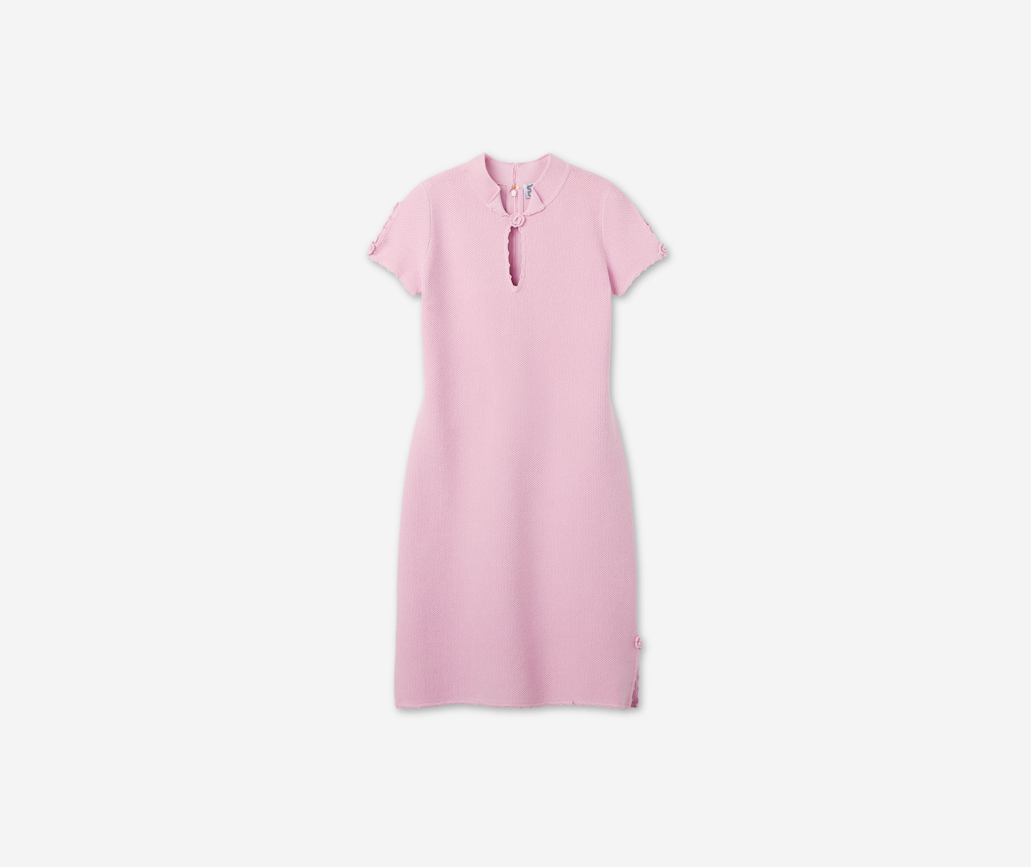 【新品未使用】San Rocco Tweed Knit Dress pink S San Rocco Tweed Knit Dress