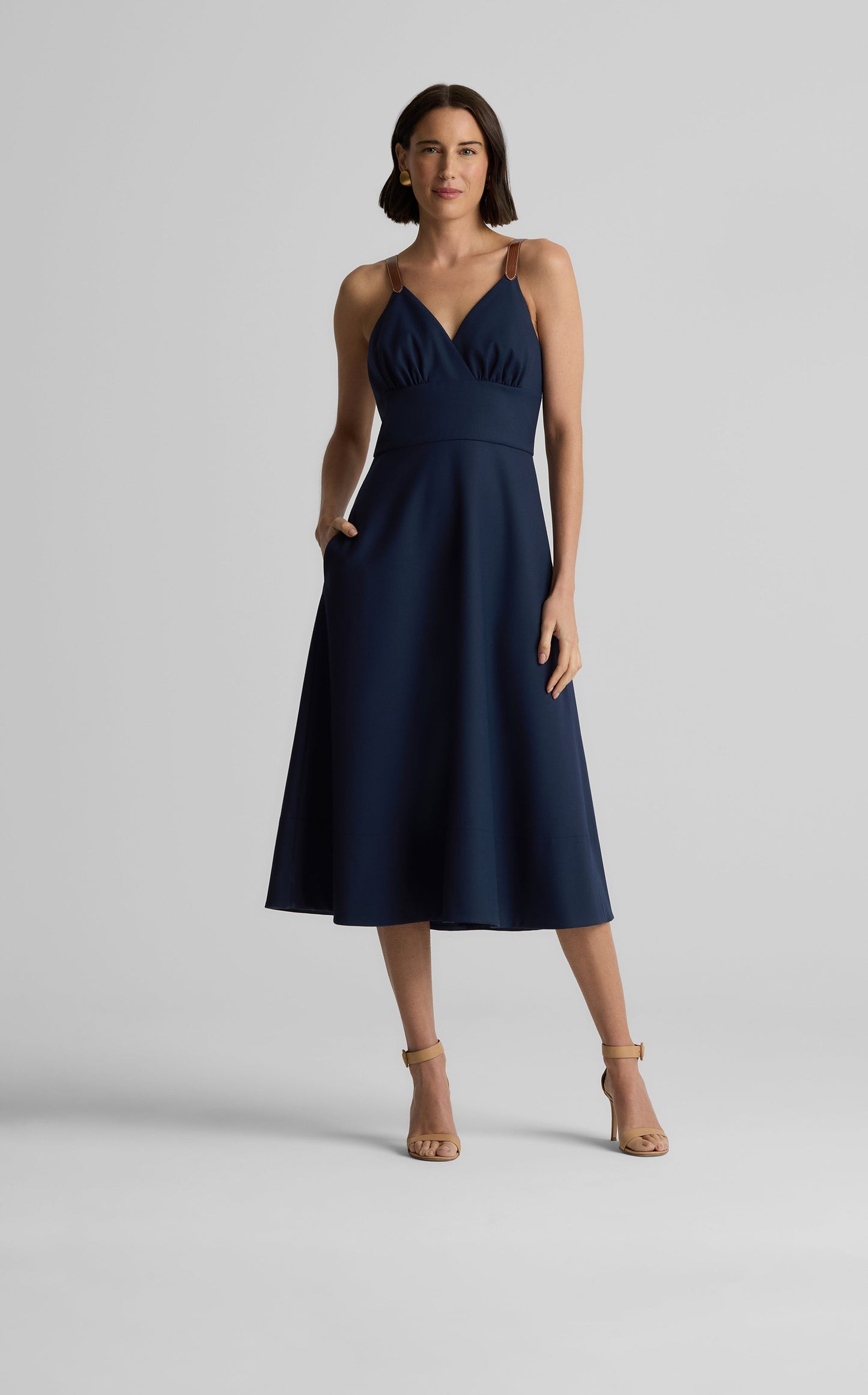 Emerson Dress in Stretch Gabardine