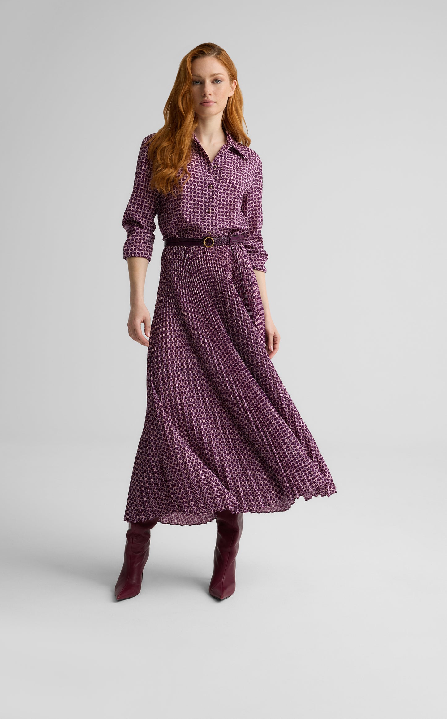 Estelle Dress in Geo Petal Print