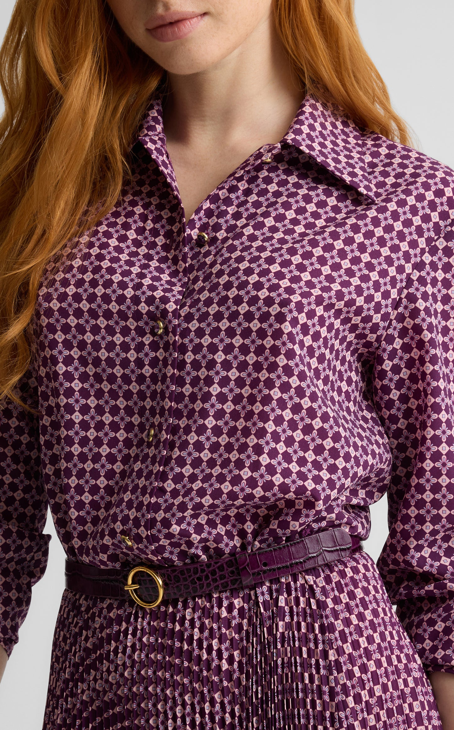 Estelle Dress in Geo Petal Print