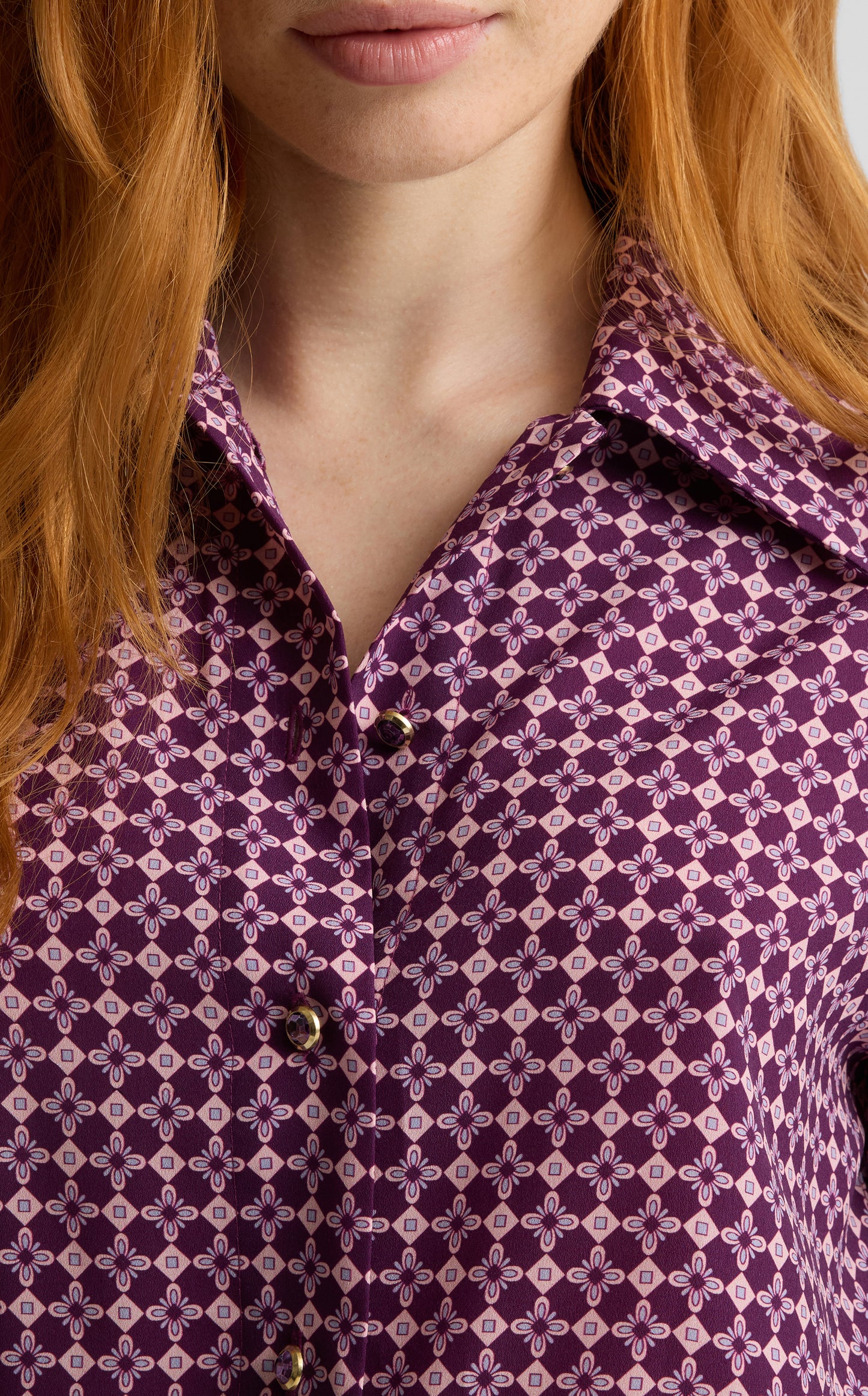 Estelle Dress in Geo Petal Print