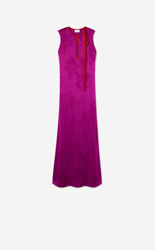 Embossed Floral Gown