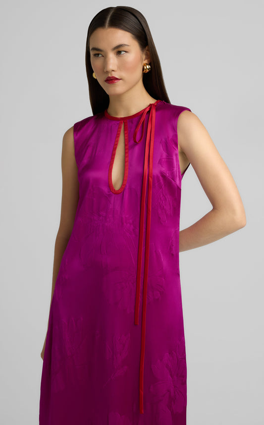 Embossed Floral Gown