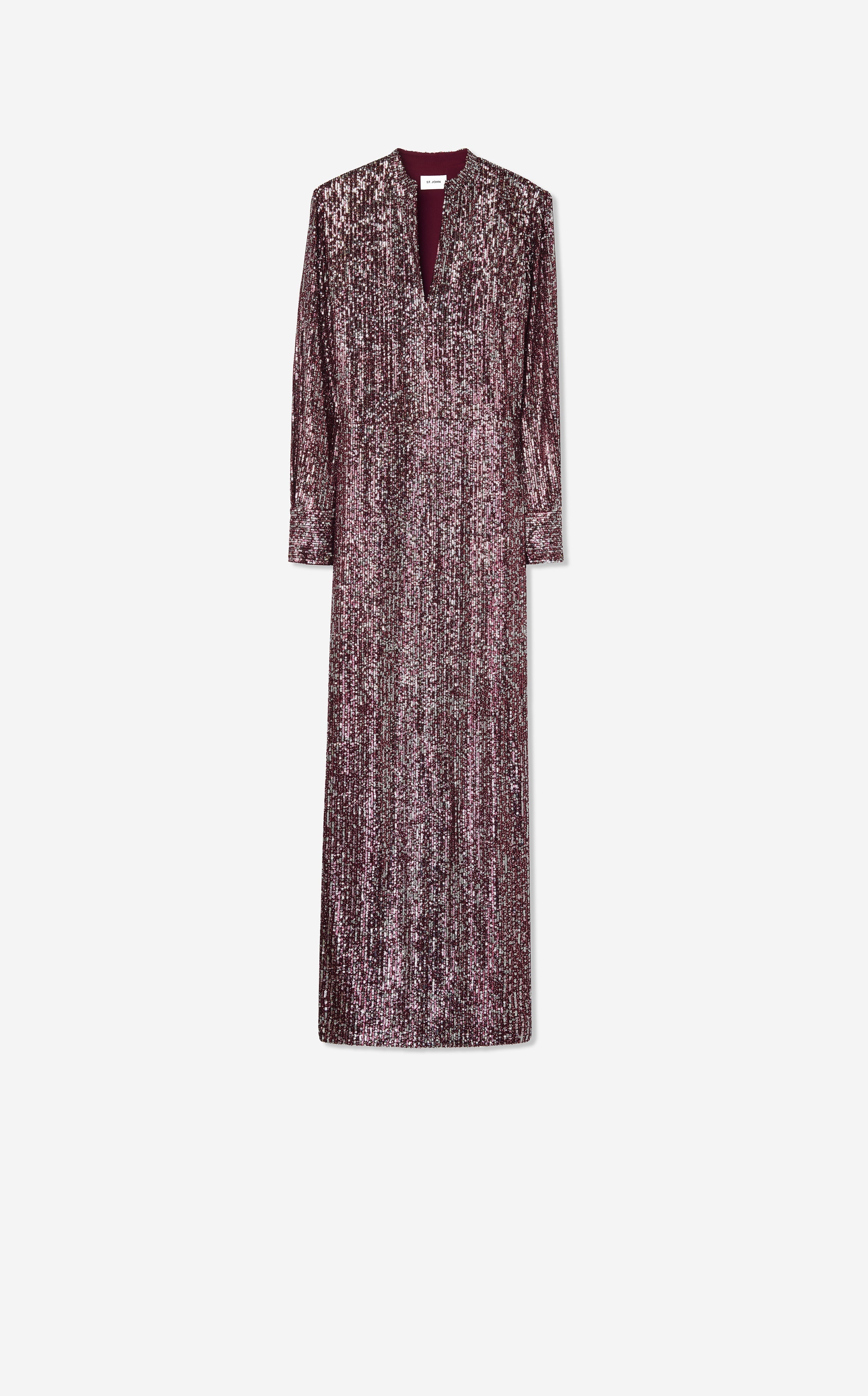 Long Sleeve Sequin Knit Gown – St. John Knits