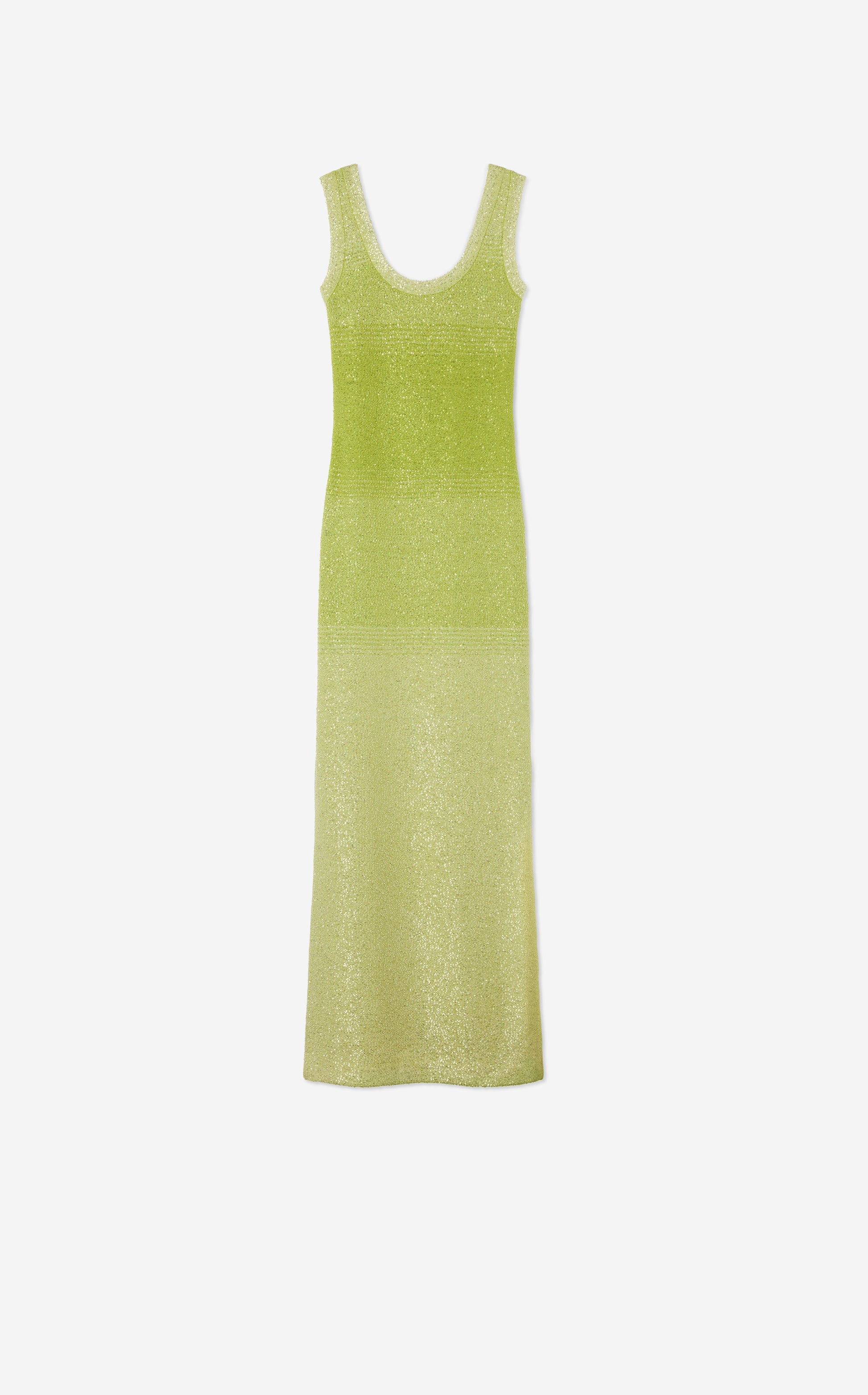 Sleeveless Degrade Sequin Gown
