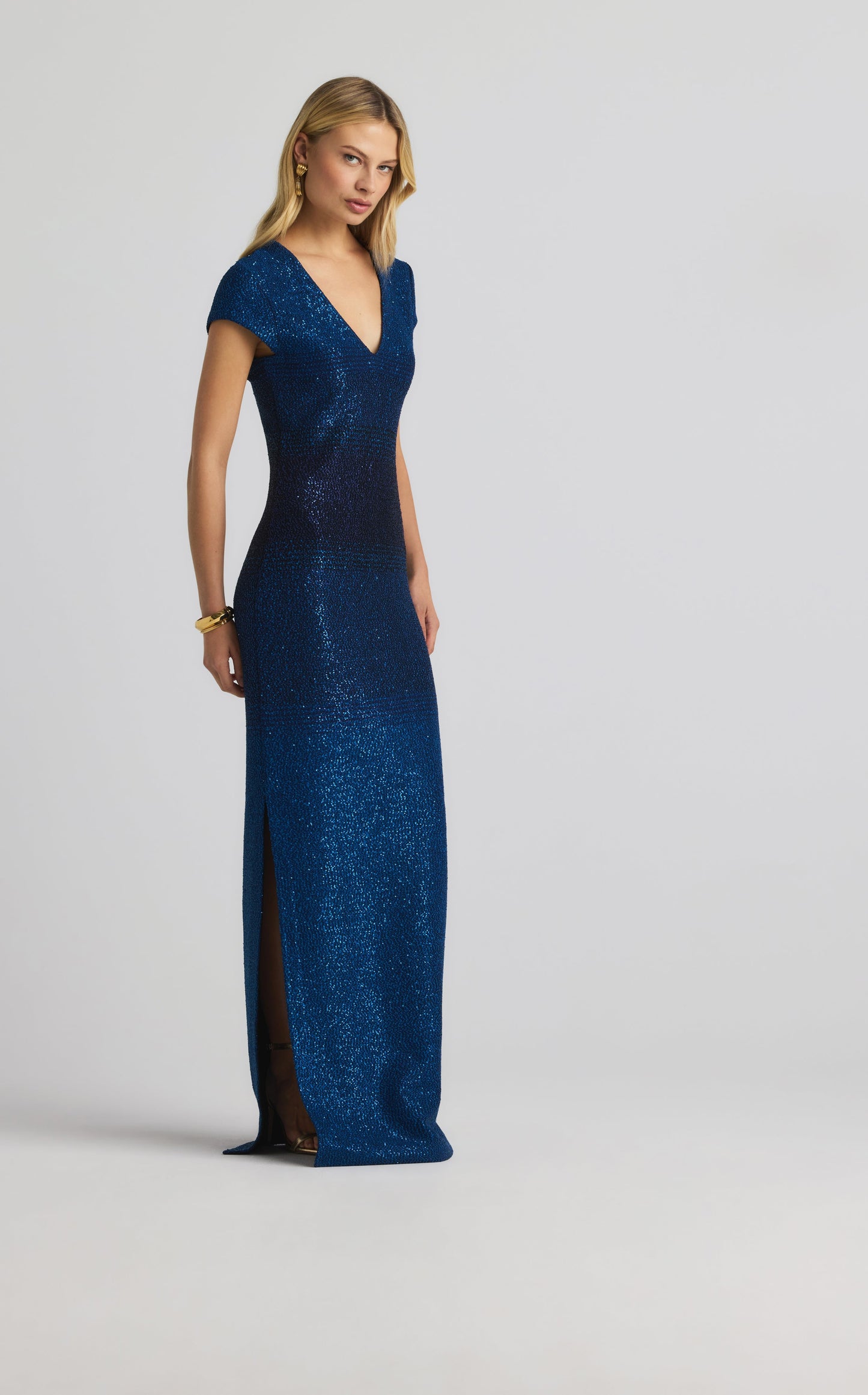 Degrade Sequin Knit Gown