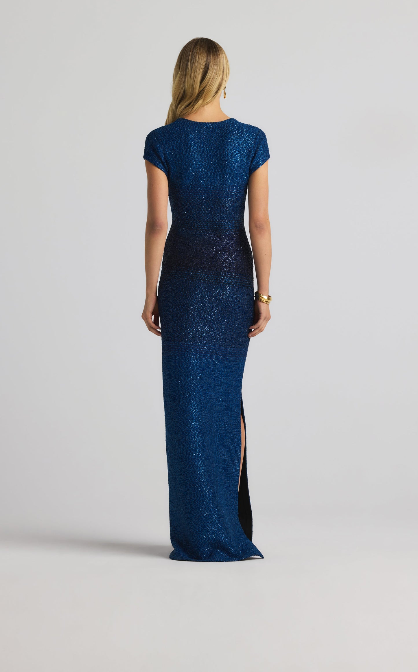 Degrade Sequin Knit Gown