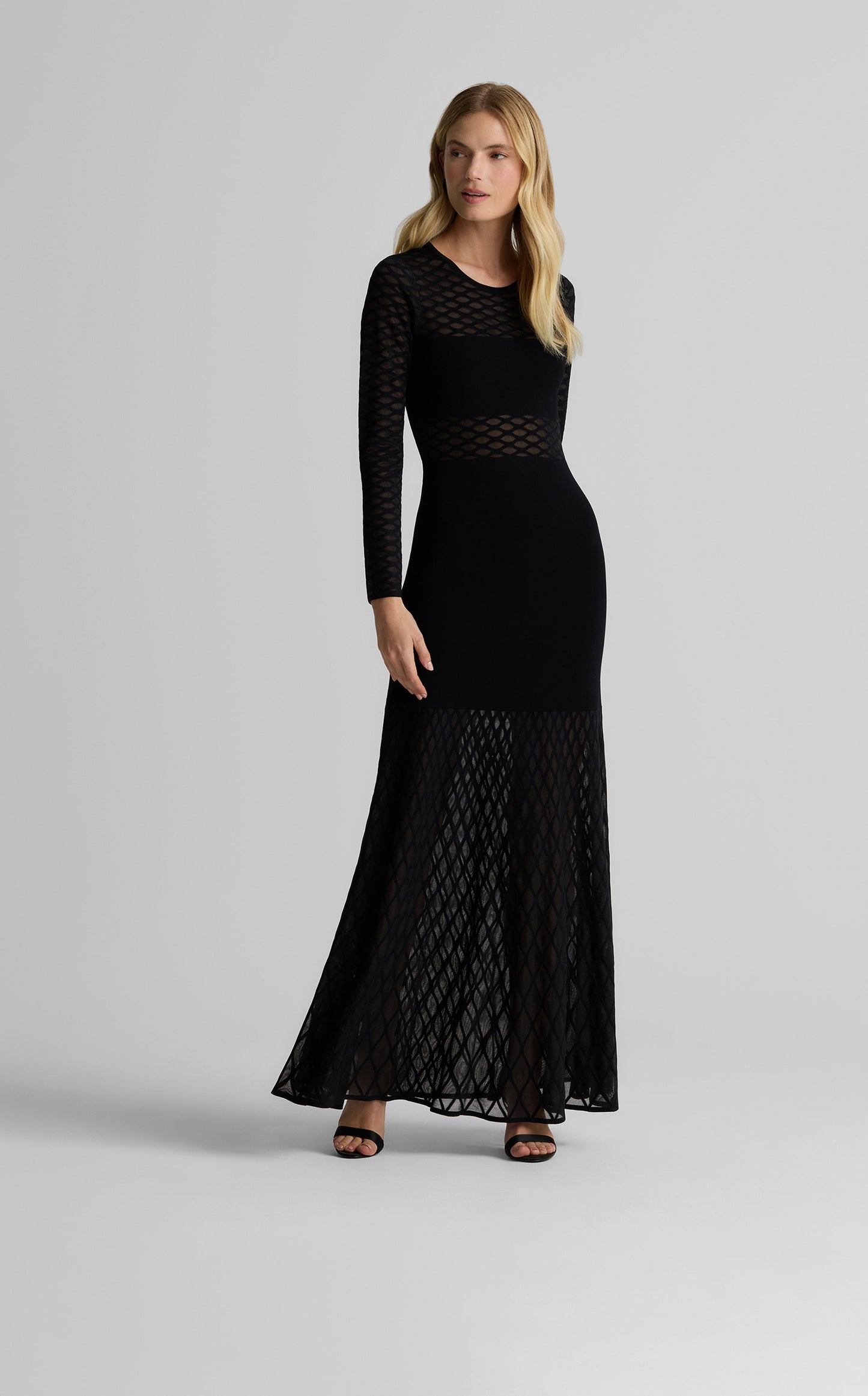 Dina Gown in Diamond Knit