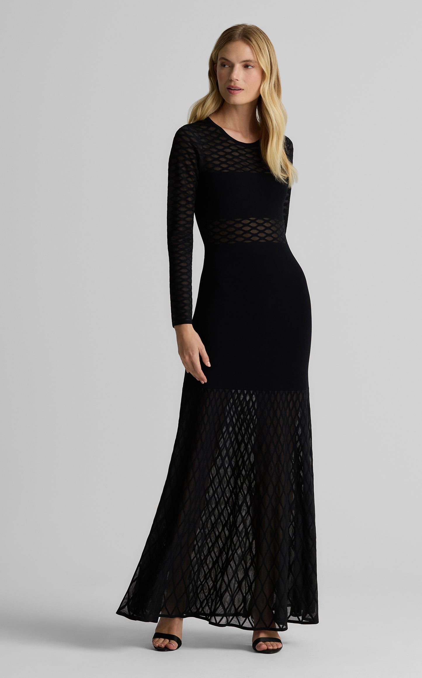 Dina Gown in Diamond Knit
