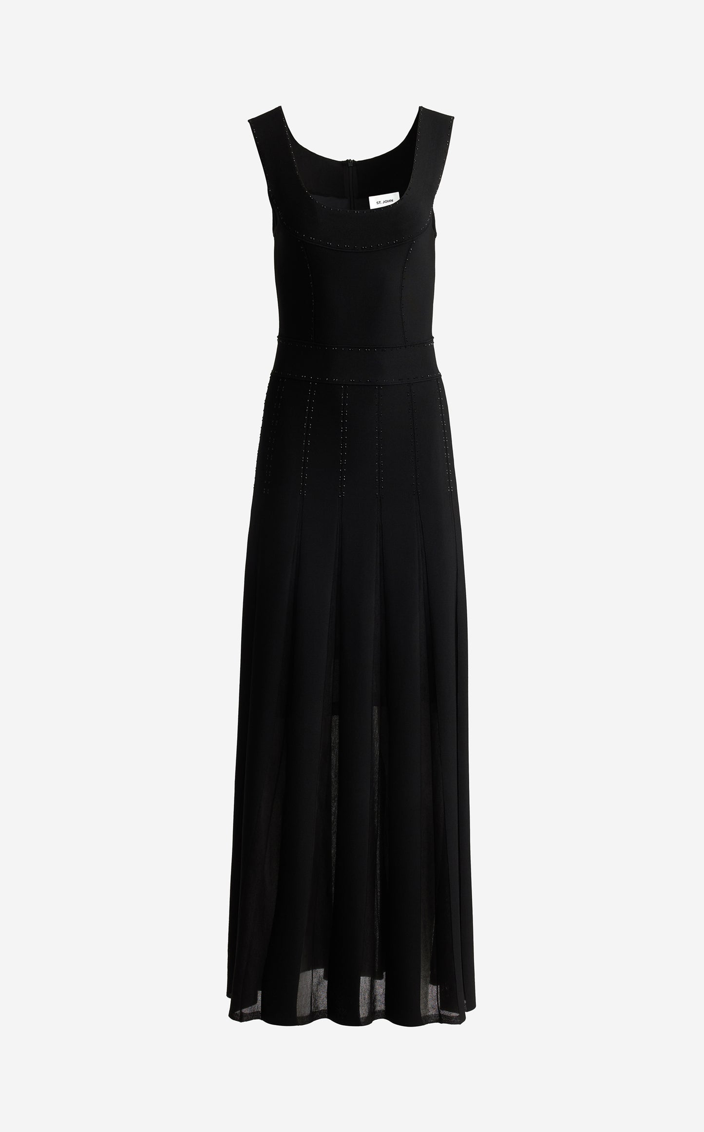 Jean Gown in Grove Godet Knit
