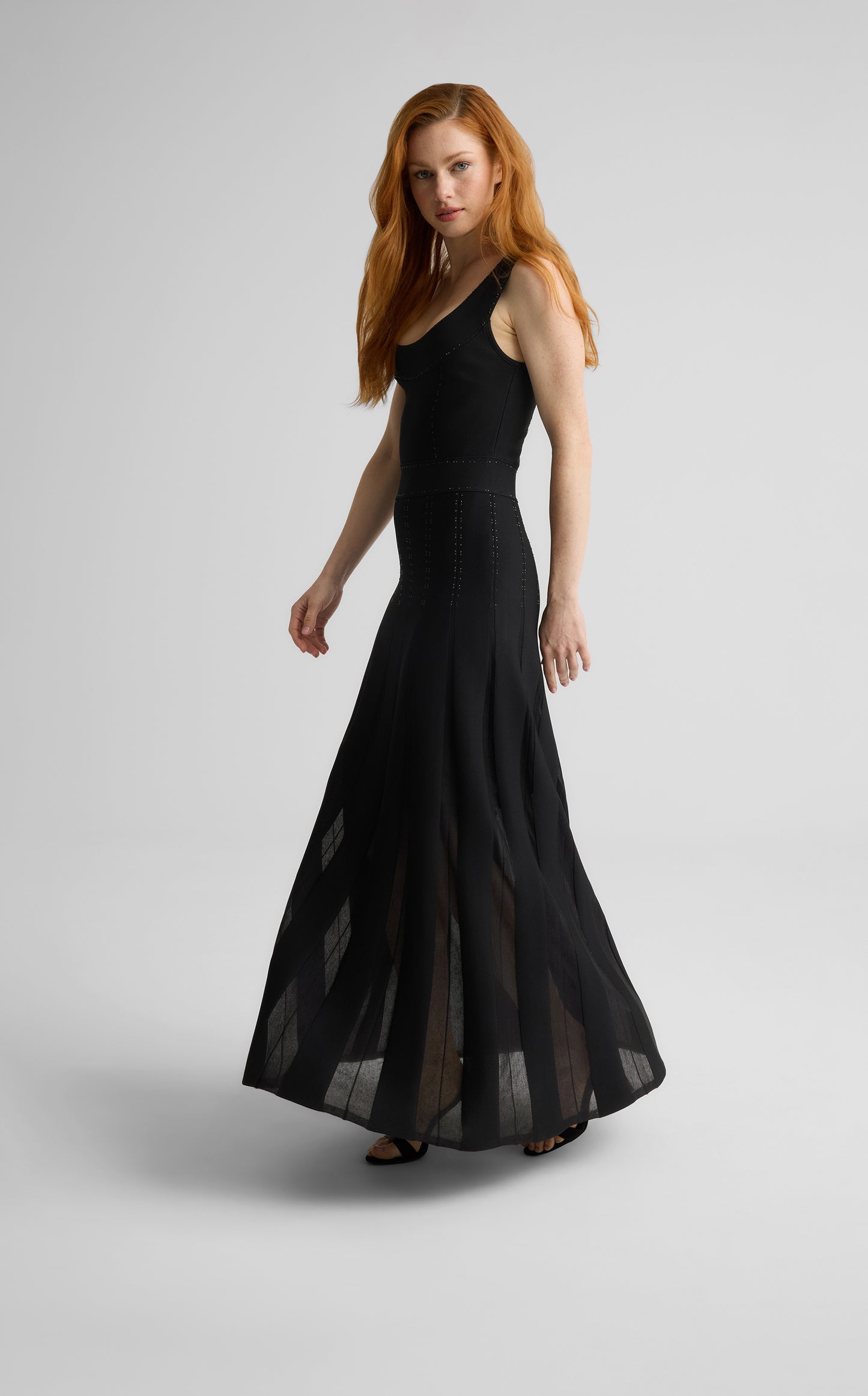 Jean Gown in Grove Godet Knit