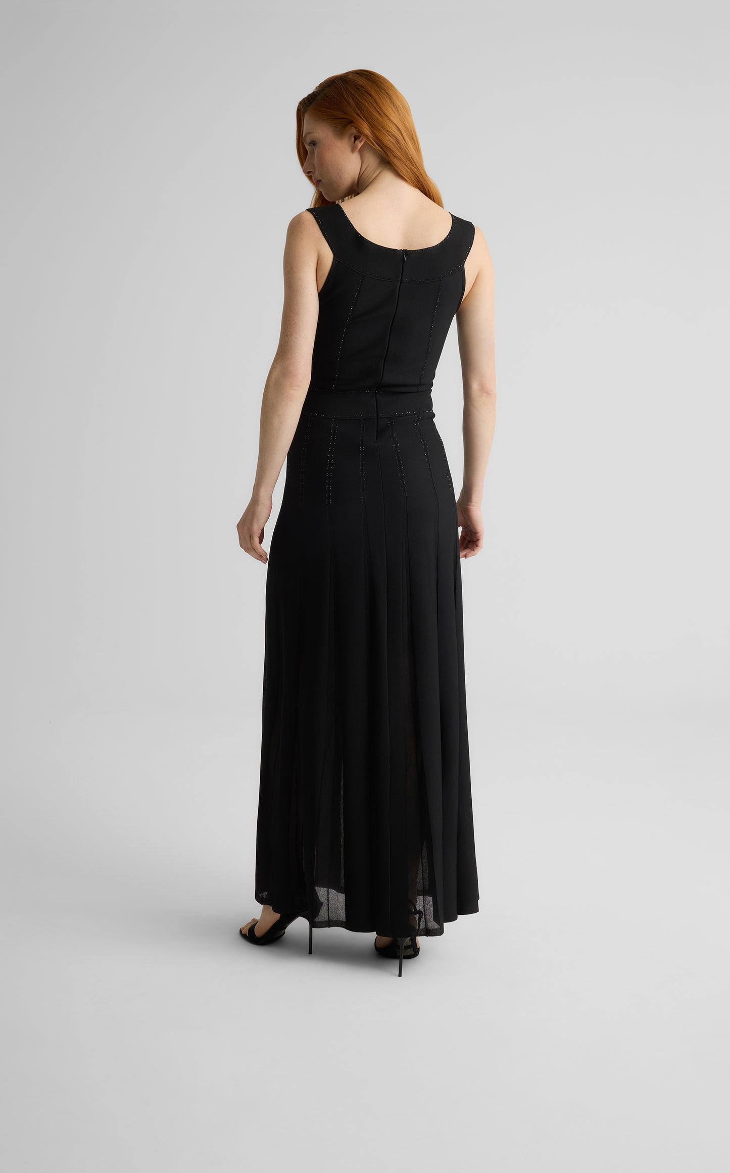 Jean Gown in Grove Godet Knit