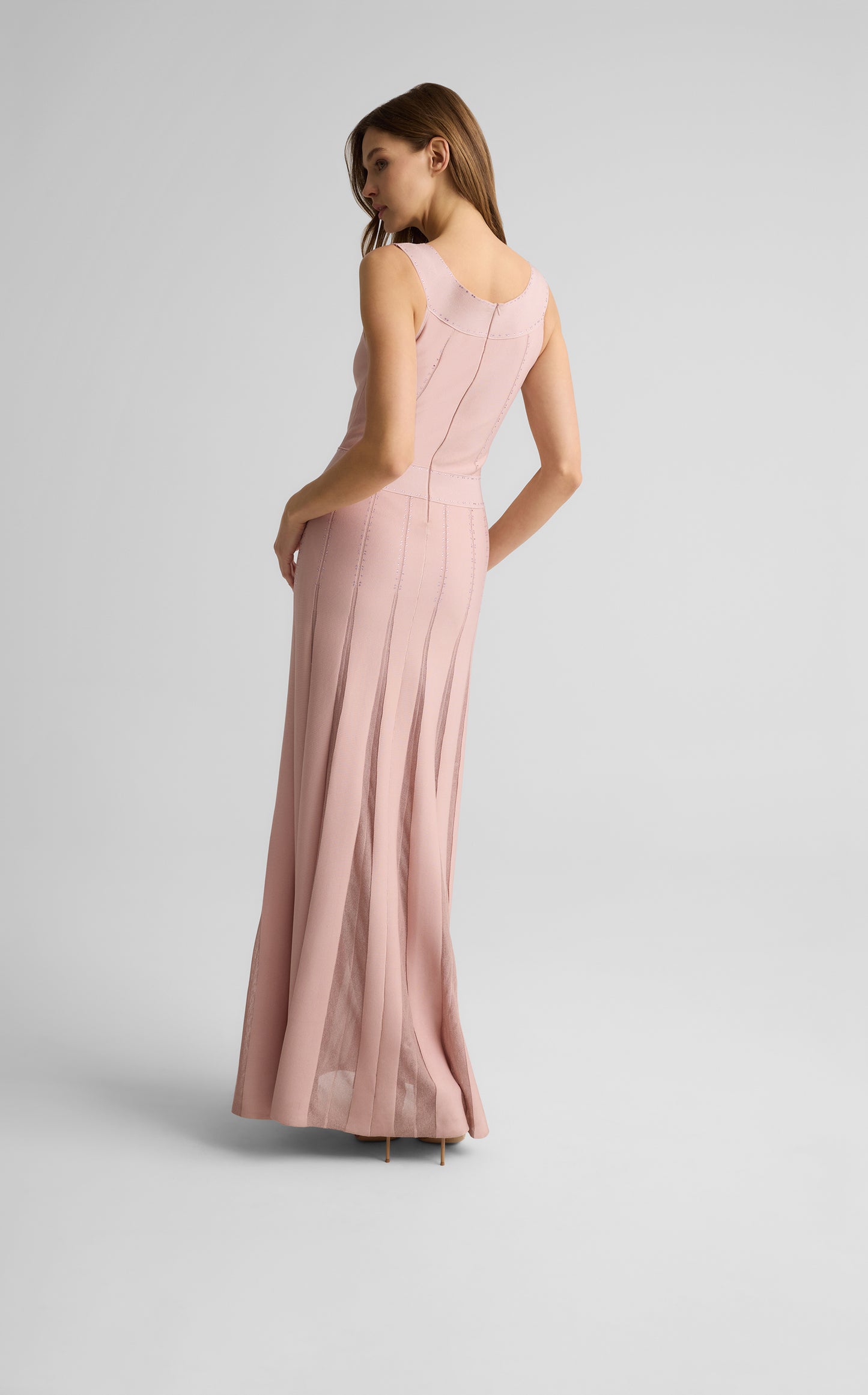 Jean Gown in Grove Godet Knit