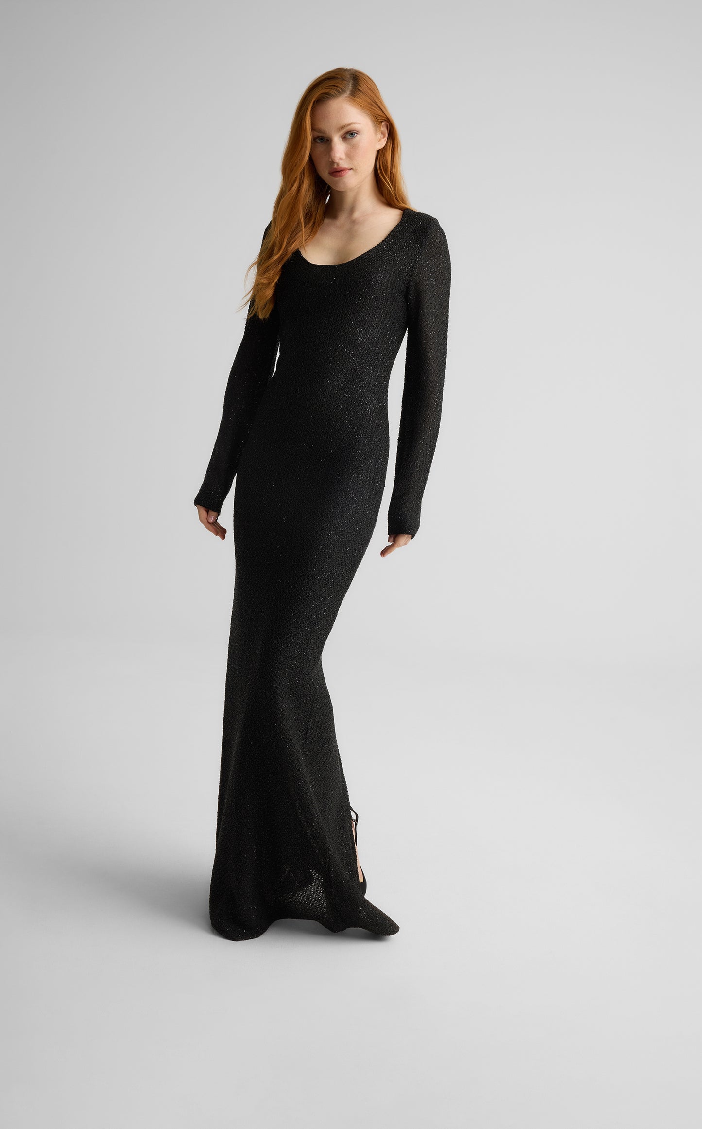 Nicoline Gown in Stretch Sequin Knit