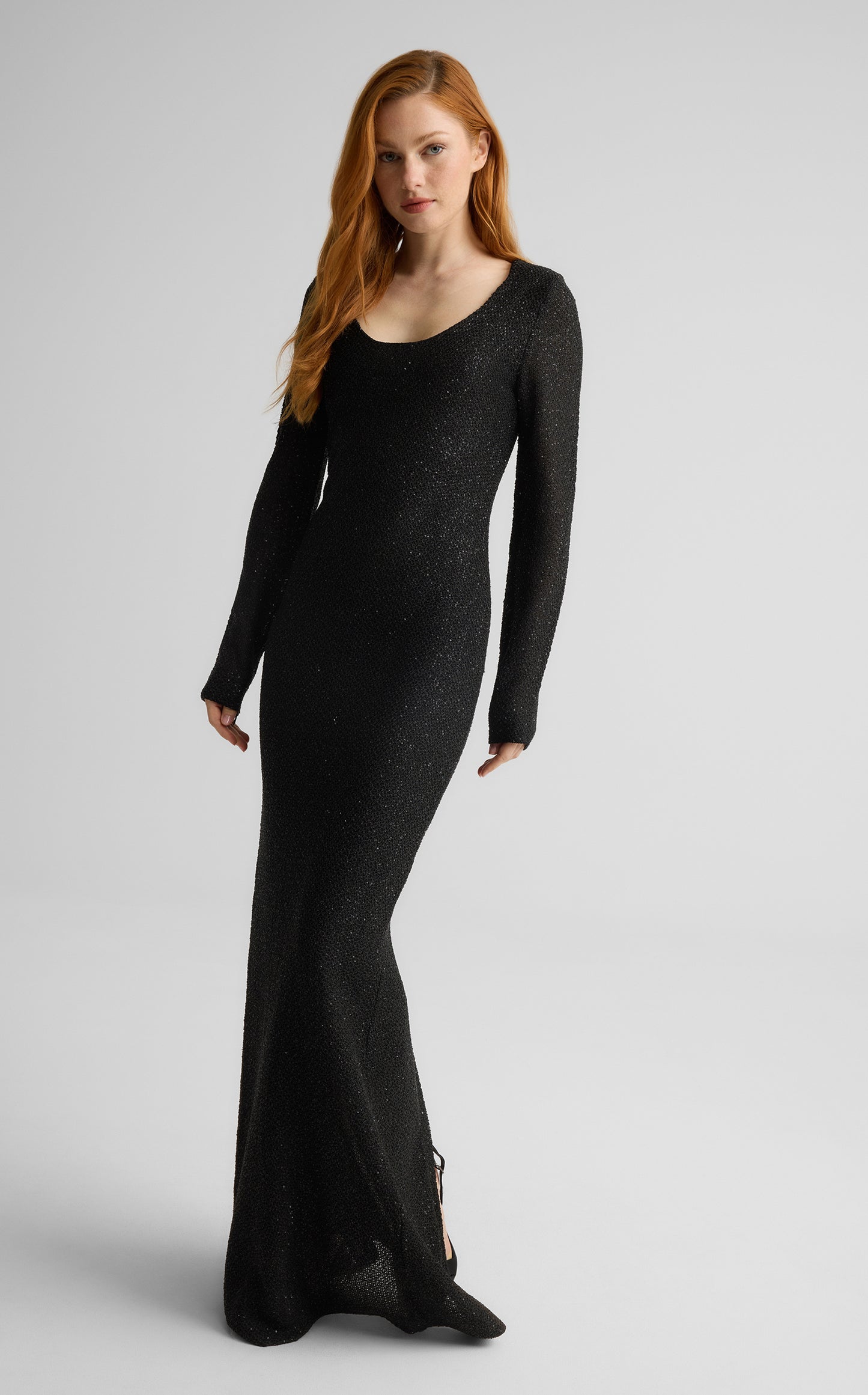Nicoline Gown in Stretch Sequin Knit