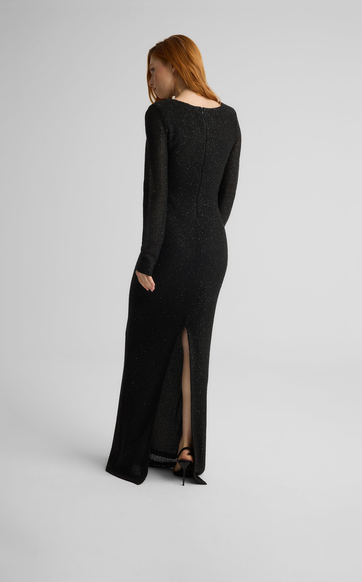 Nicoline Gown in Stretch Sequin Knit