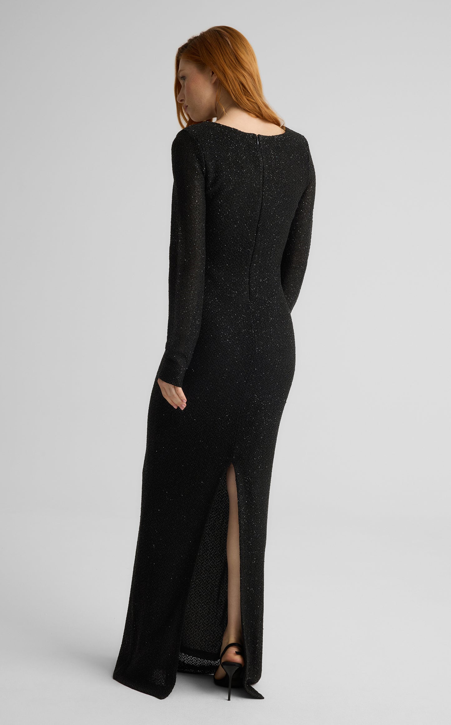 Nicoline Gown in Stretch Sequin Knit