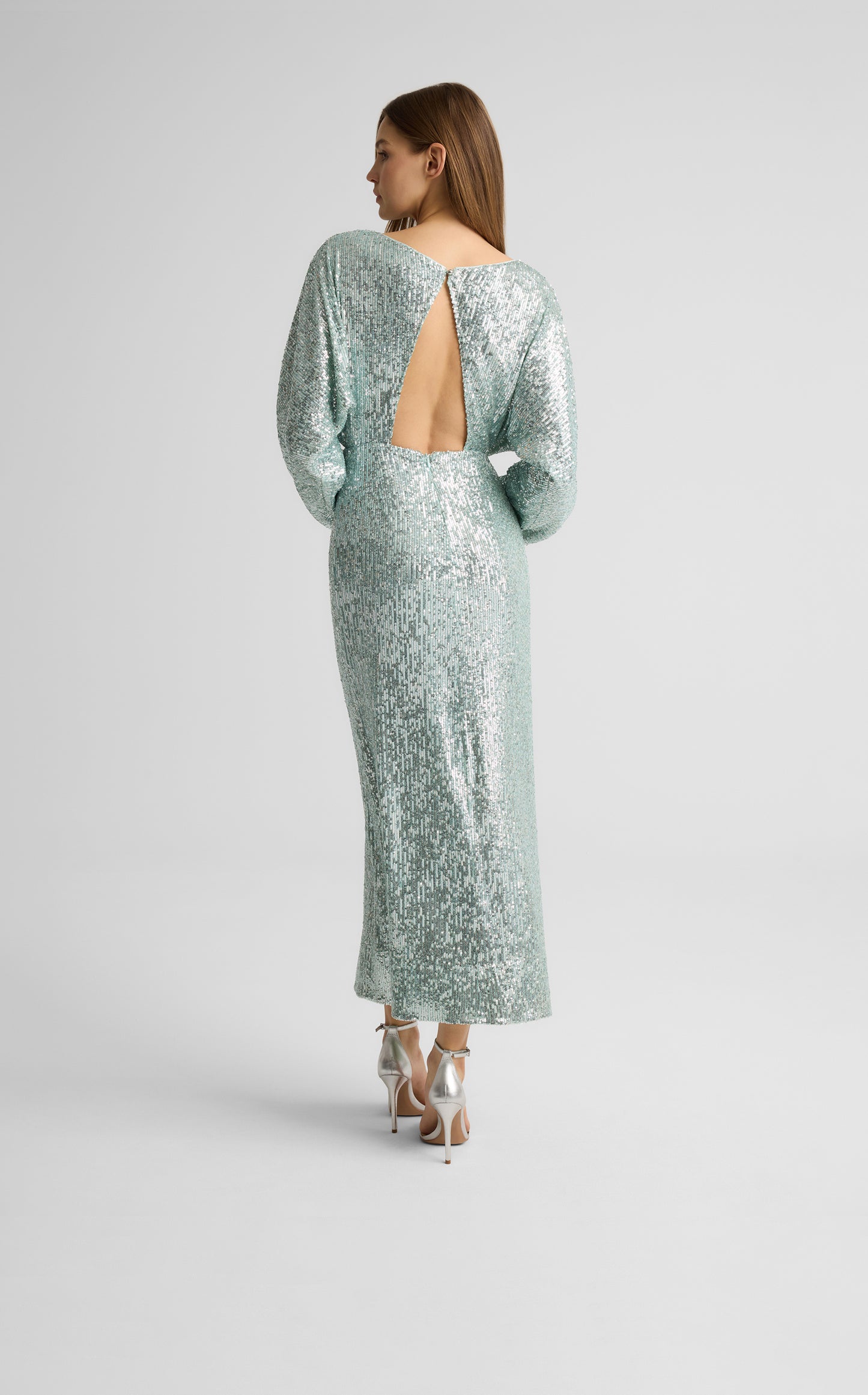 Emmy Dress in Stretch Paillette