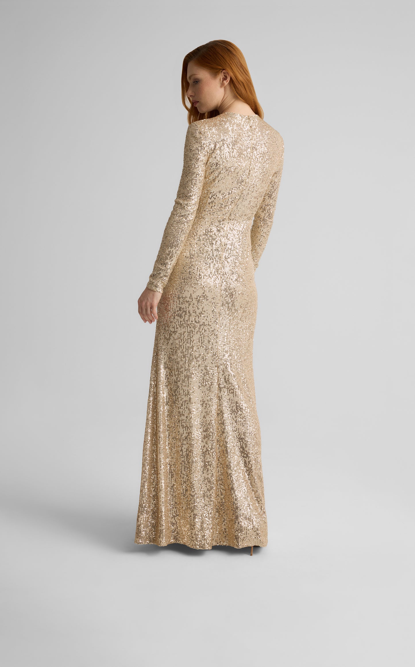 Emilia Gown in Stretch Paillette