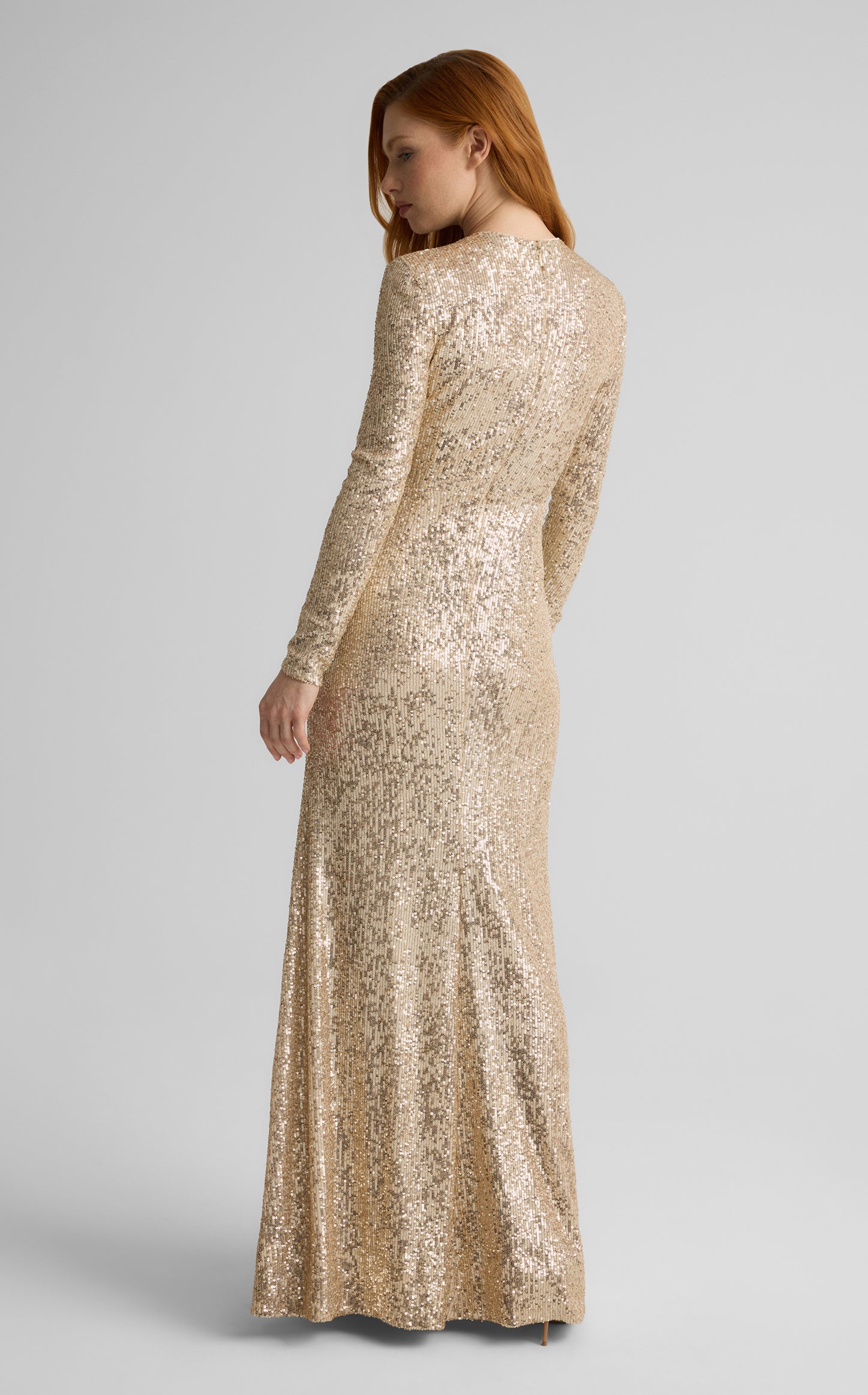 Emilia Gown in Stretch Paillette