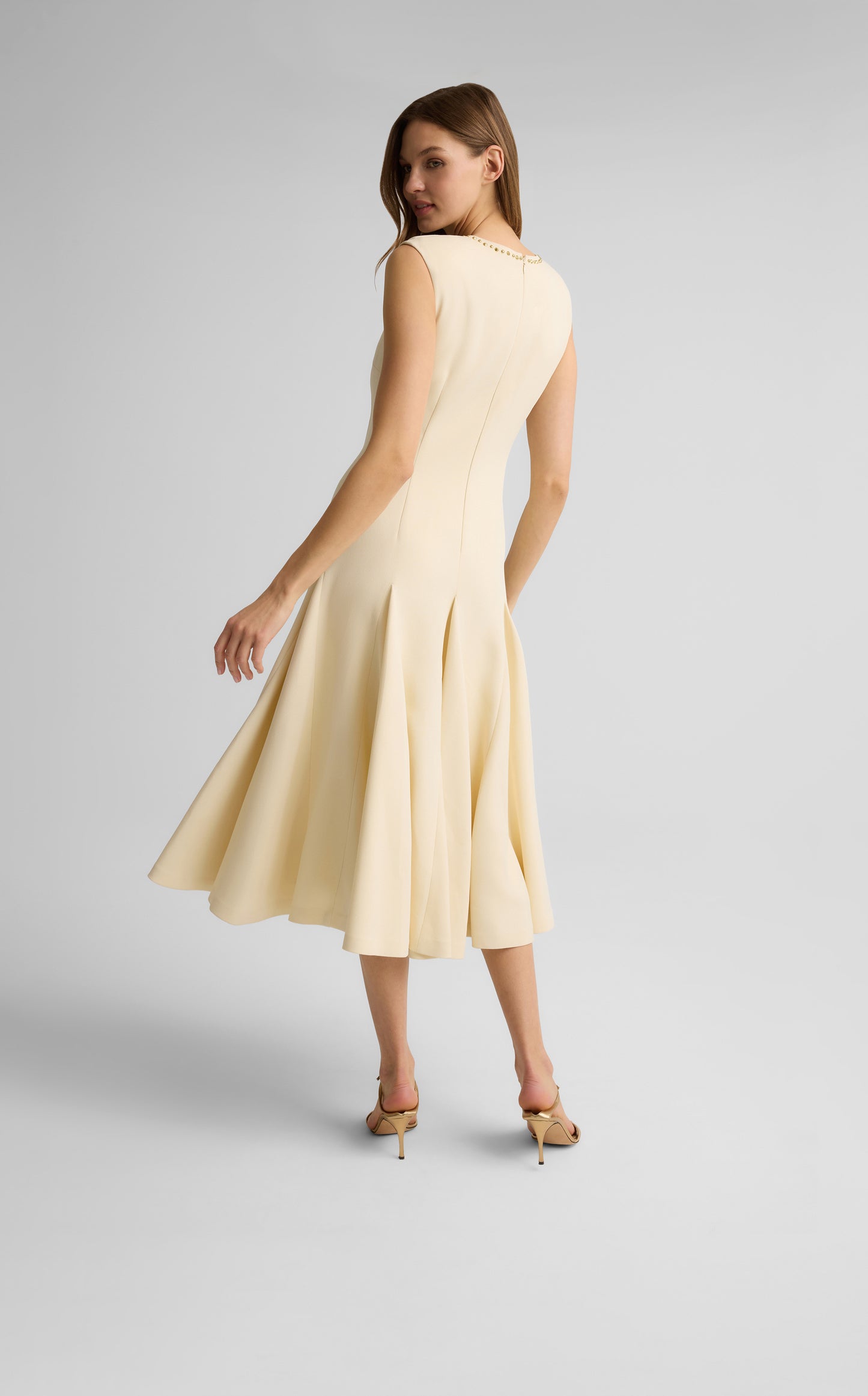 Gracie Dress in Stretch Italian Viscose Blend